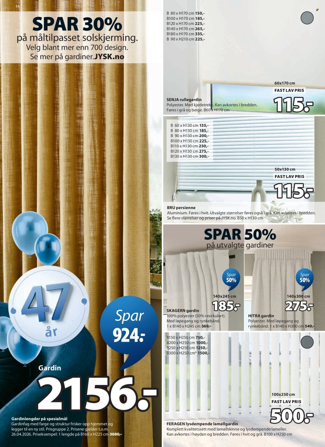 JYSK kundeavis - Fra mandag 23. mars 2026 (2026-03-23 - 2026-03-28)