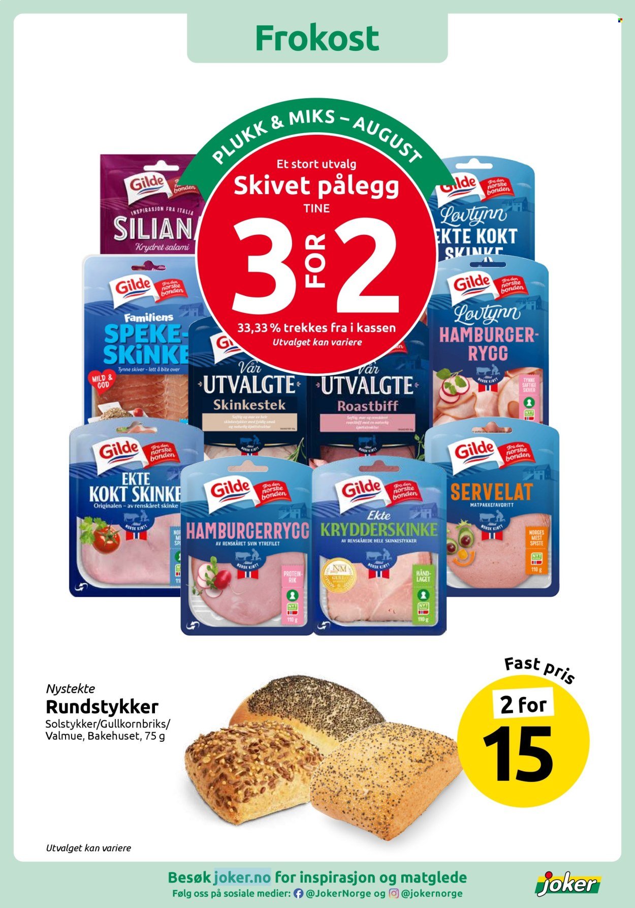 JOKER kundeavis - Fra søndag 9. august 2026
