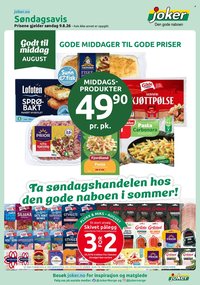 JOKER kundeavis - Fra søndag 9. august 2026