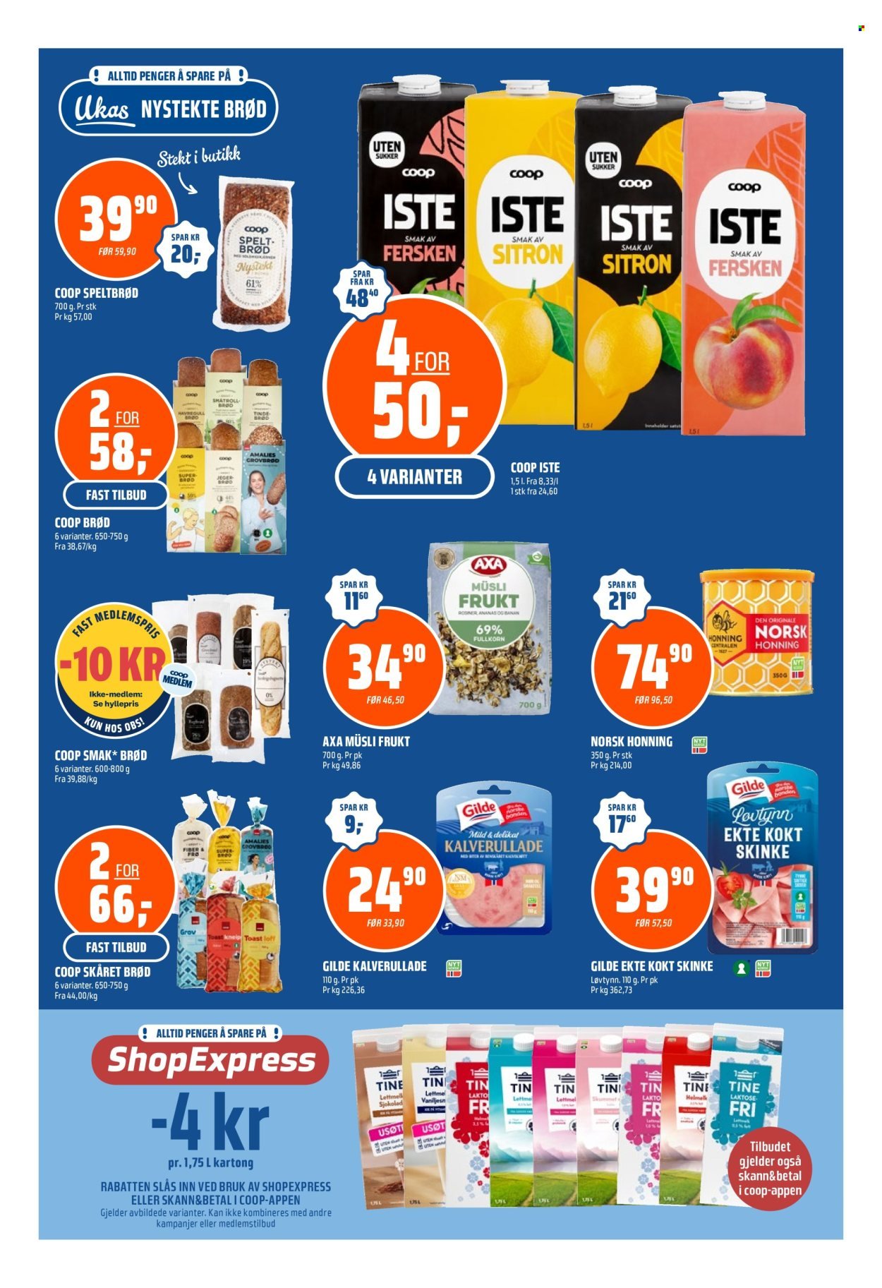 COOP OBS kundeavis - Fra søndag 23. august 2026