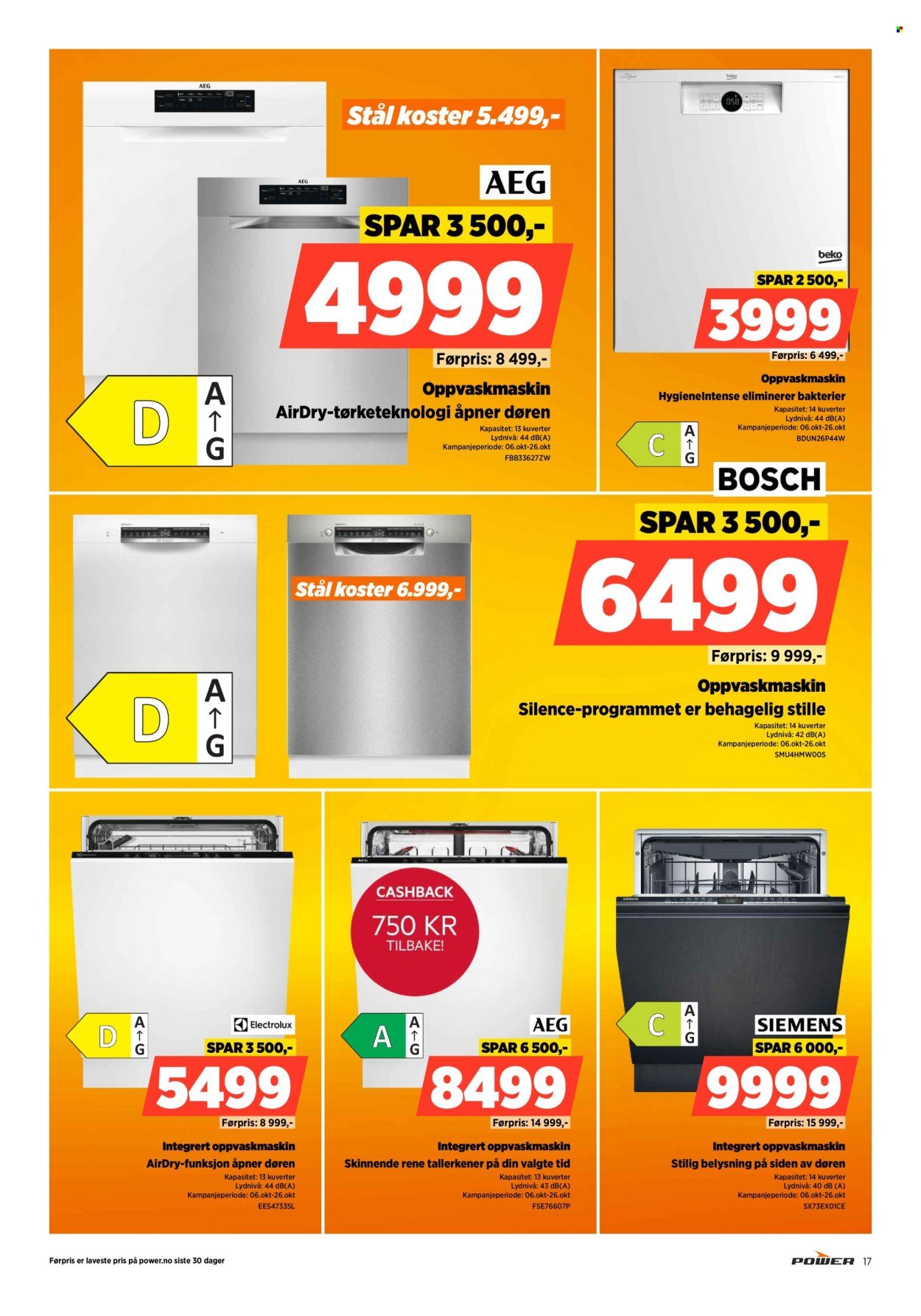 POWER kundeavis - Fra mandag 6. oktober 2025 (2025-10-06 - 2025-10-12)