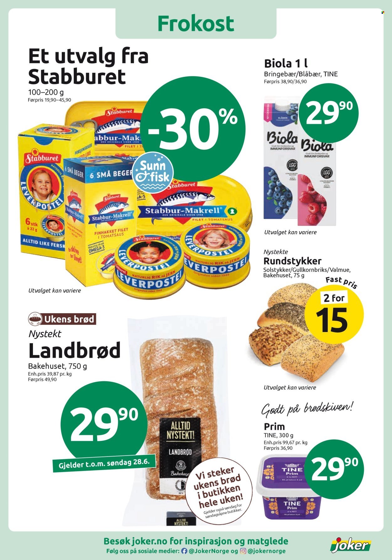 JOKER kundeavis - Fra tirsdag 16. juni 2026