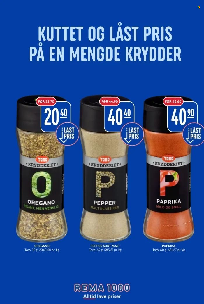 REMA 1000 kundeavis - Låst pris