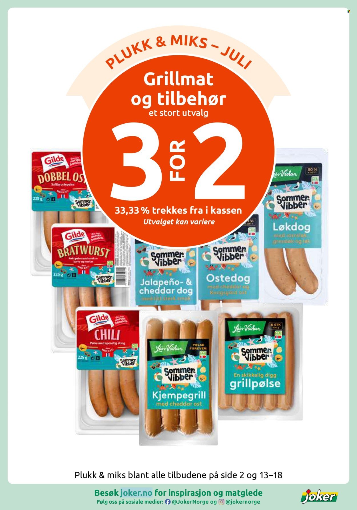 JOKER kundeavis - Fra mandag 13. juli 2026