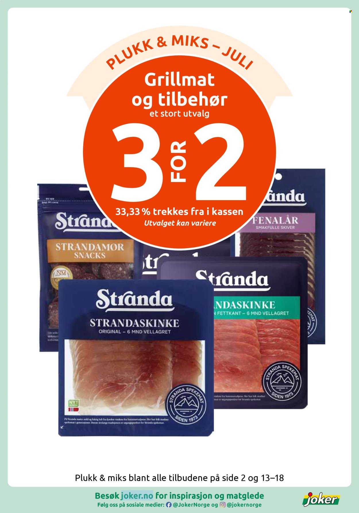 JOKER kundeavis - Fra mandag 13. juli 2026