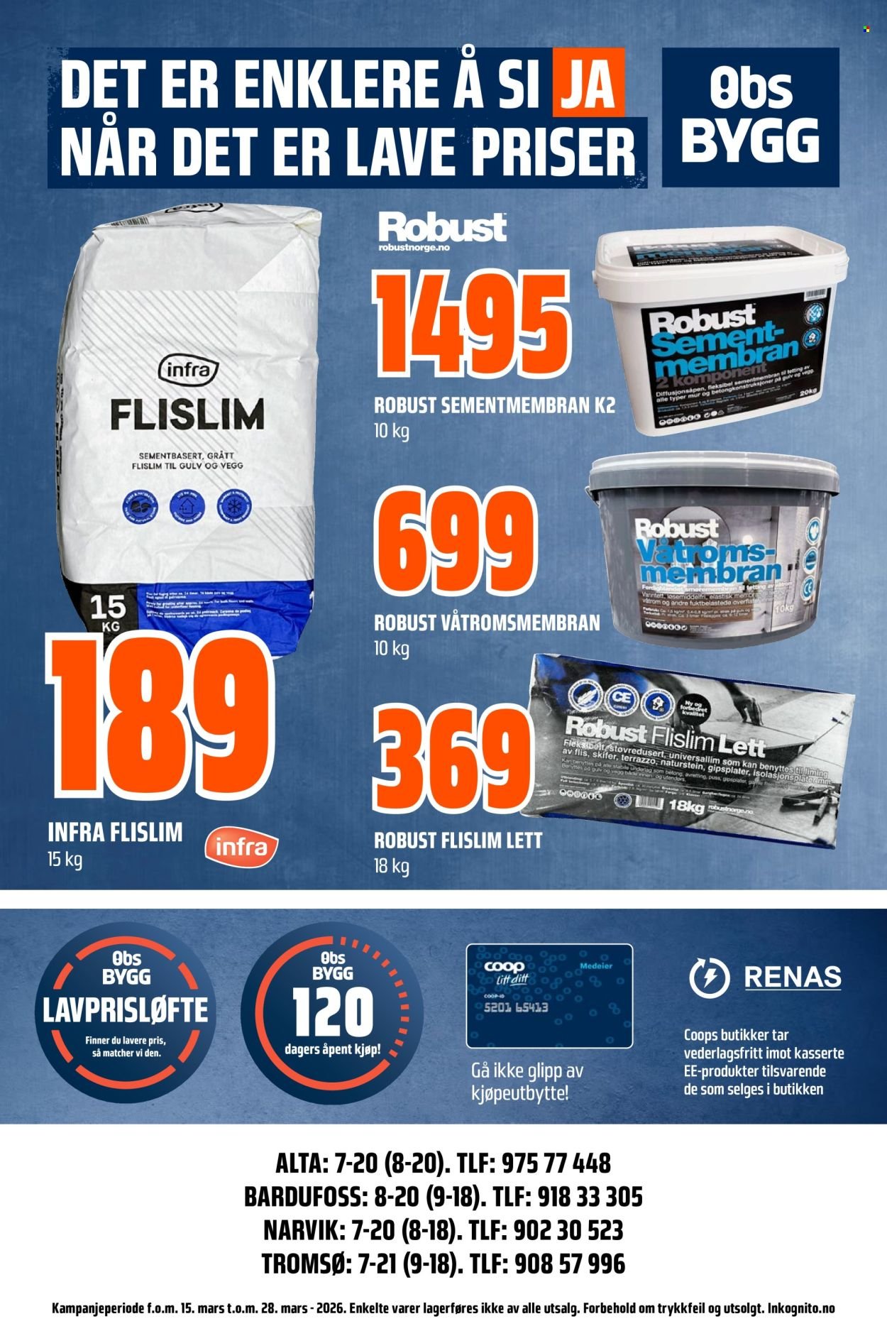 COOP OBS BYGG kundeavis - Uke 12-13 (2026-03-15 - 2026-03-28)