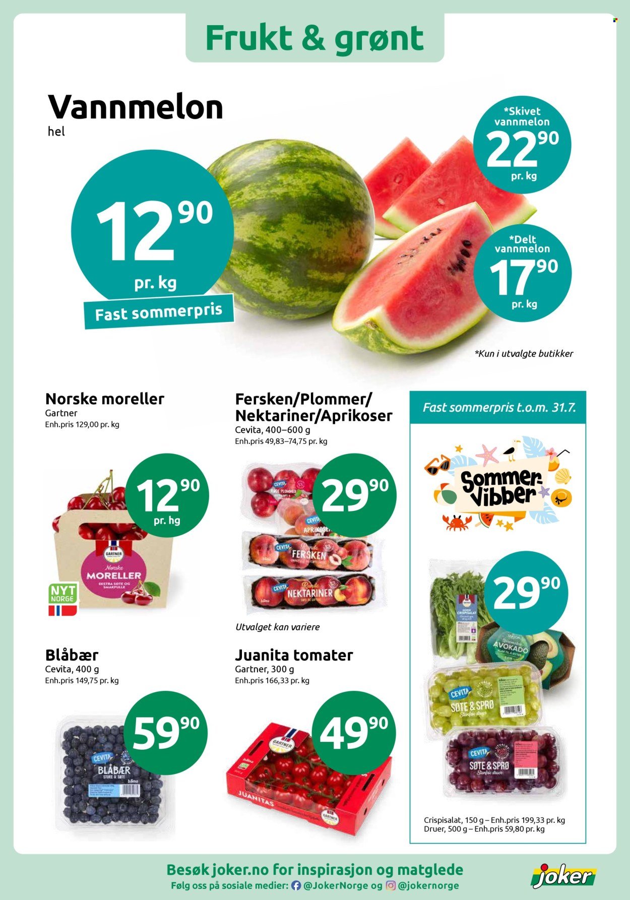 JOKER kundeavis - Fra søndag 26. juli 2026