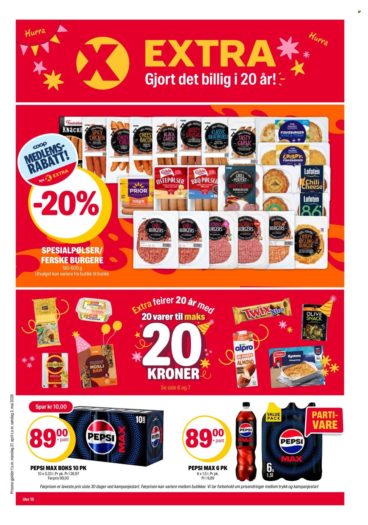 COOP EXTRA kundeavis - Uke 18 (2026-04-27 - 2026-05-03)