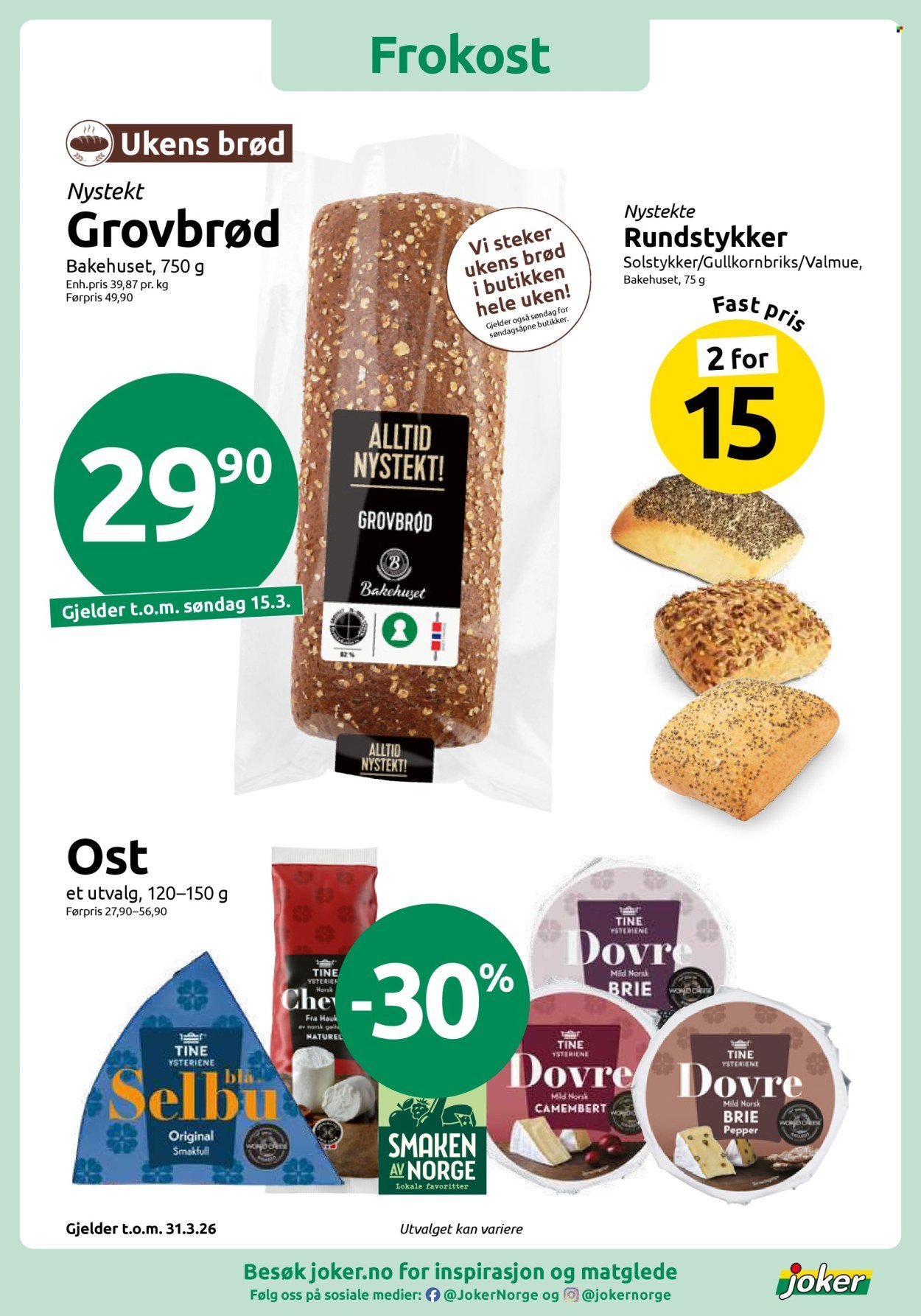 JOKER kundeavis - Fra søndag 15. mars 2026 (2026-03-15 - 2026-03-15)