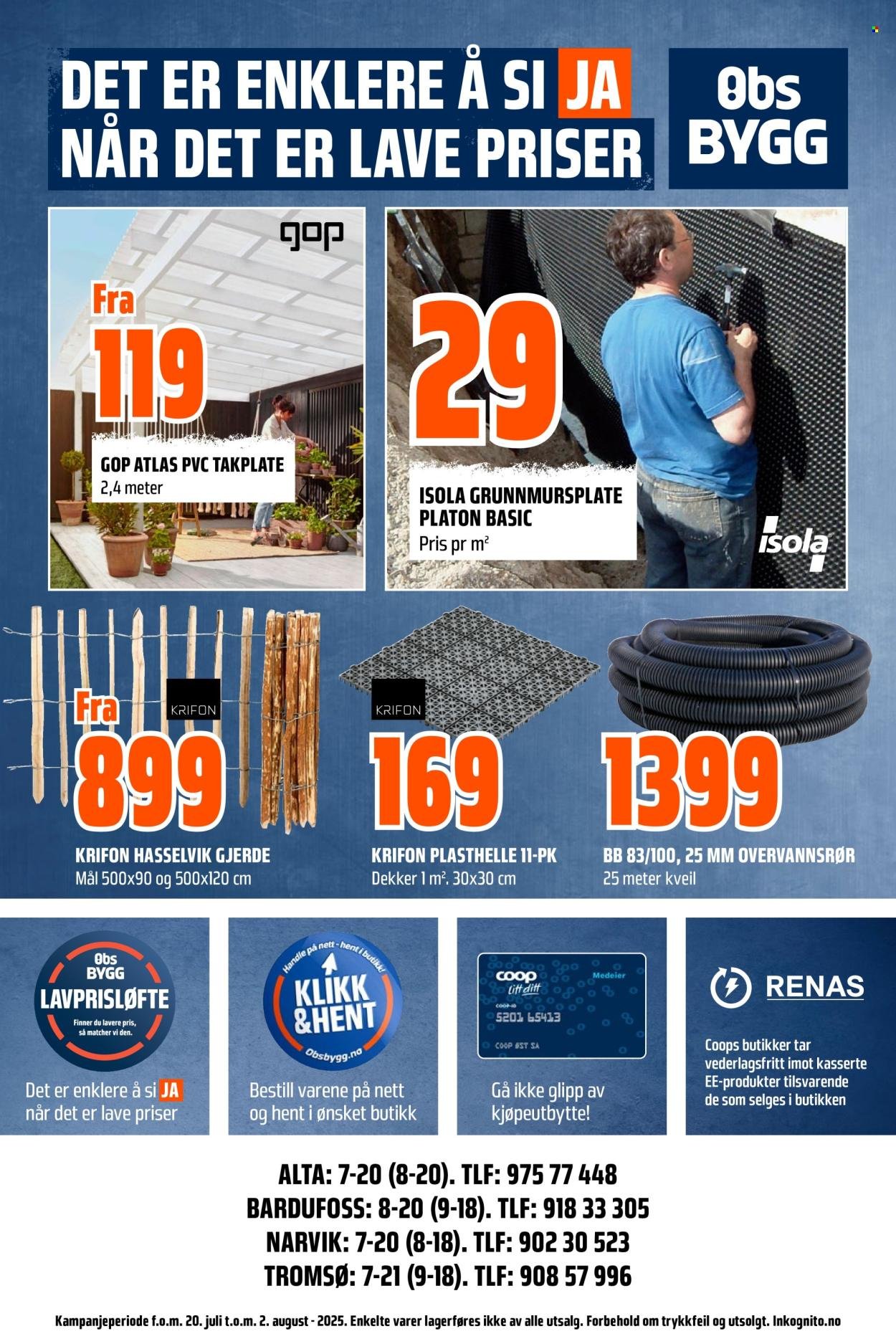 COOP OBS BYGG kundeavis - Uke 30-31 (2025-07-20 - 2025-08-02)