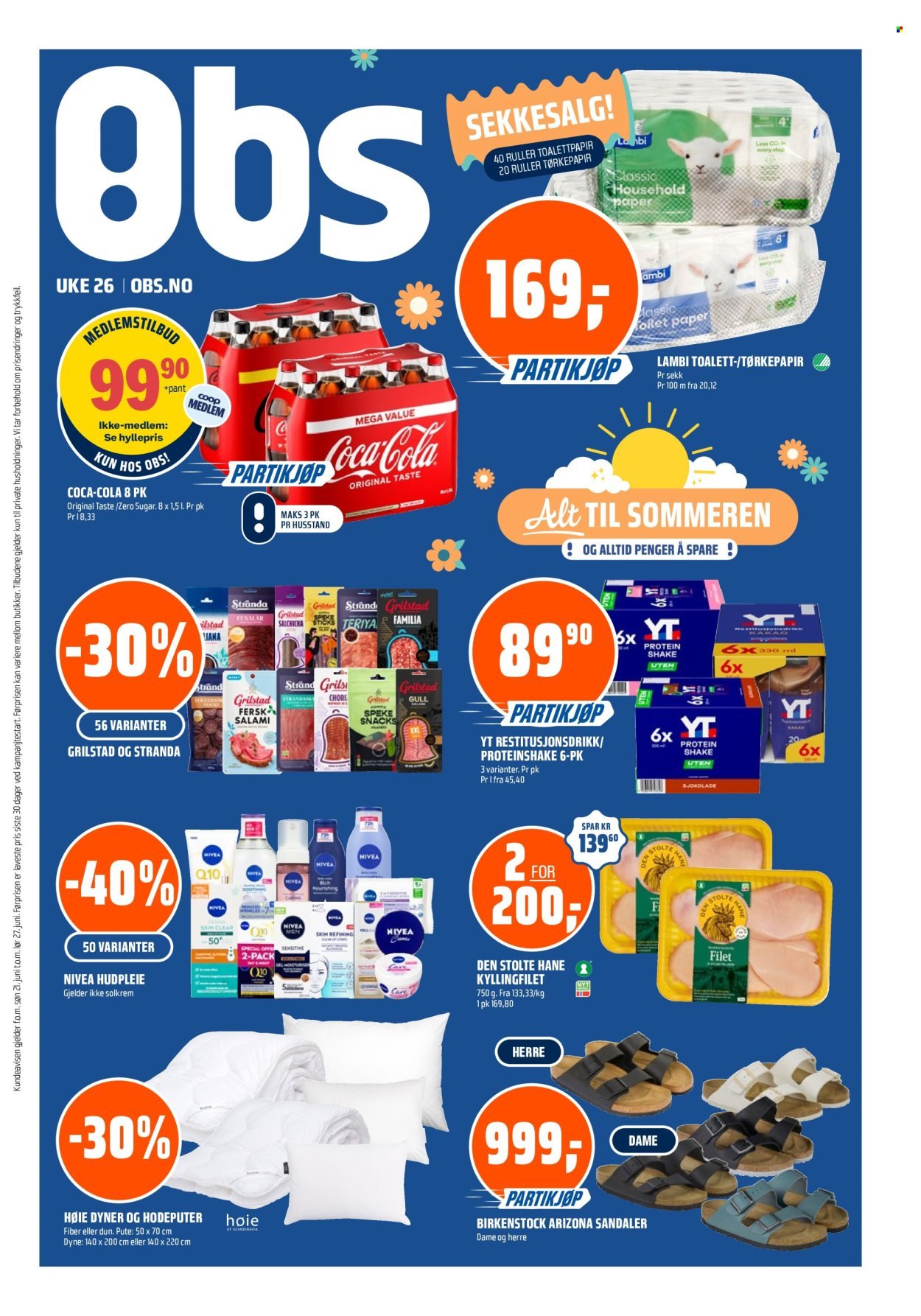 COOP OBS kundeavis - Fra søndag 21. juni 2026