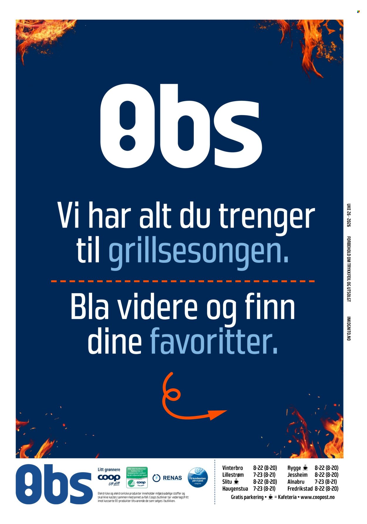 COOP OBS kundeavis - Fra søndag 21. juni 2026