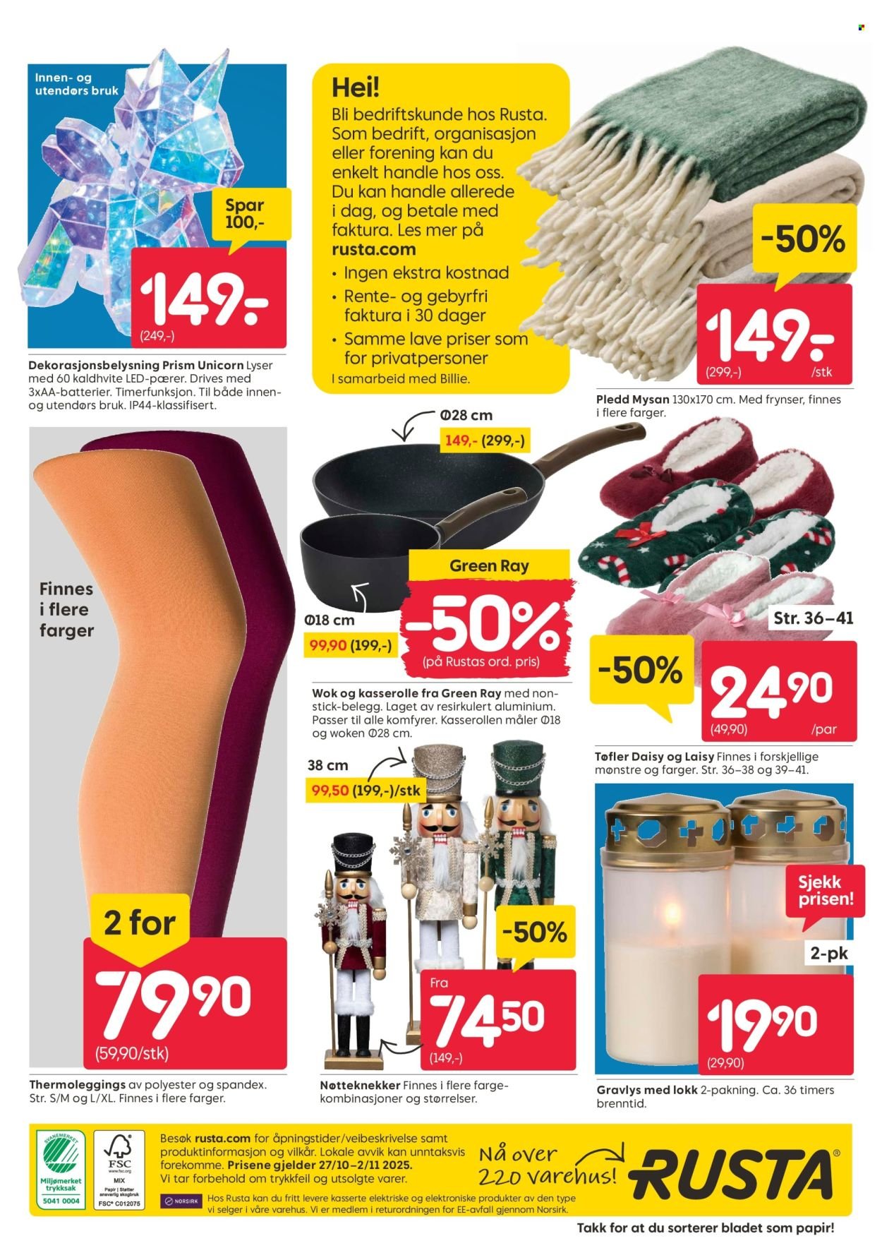 RUSTA kundeavis - Fra mandag 27. oktober 2025 (2025-10-27 - 2025-11-02)