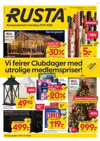 RUSTA kundeavis - Fra mandag 27. oktober 2025 (2025-10-27 - 2025-11-02)