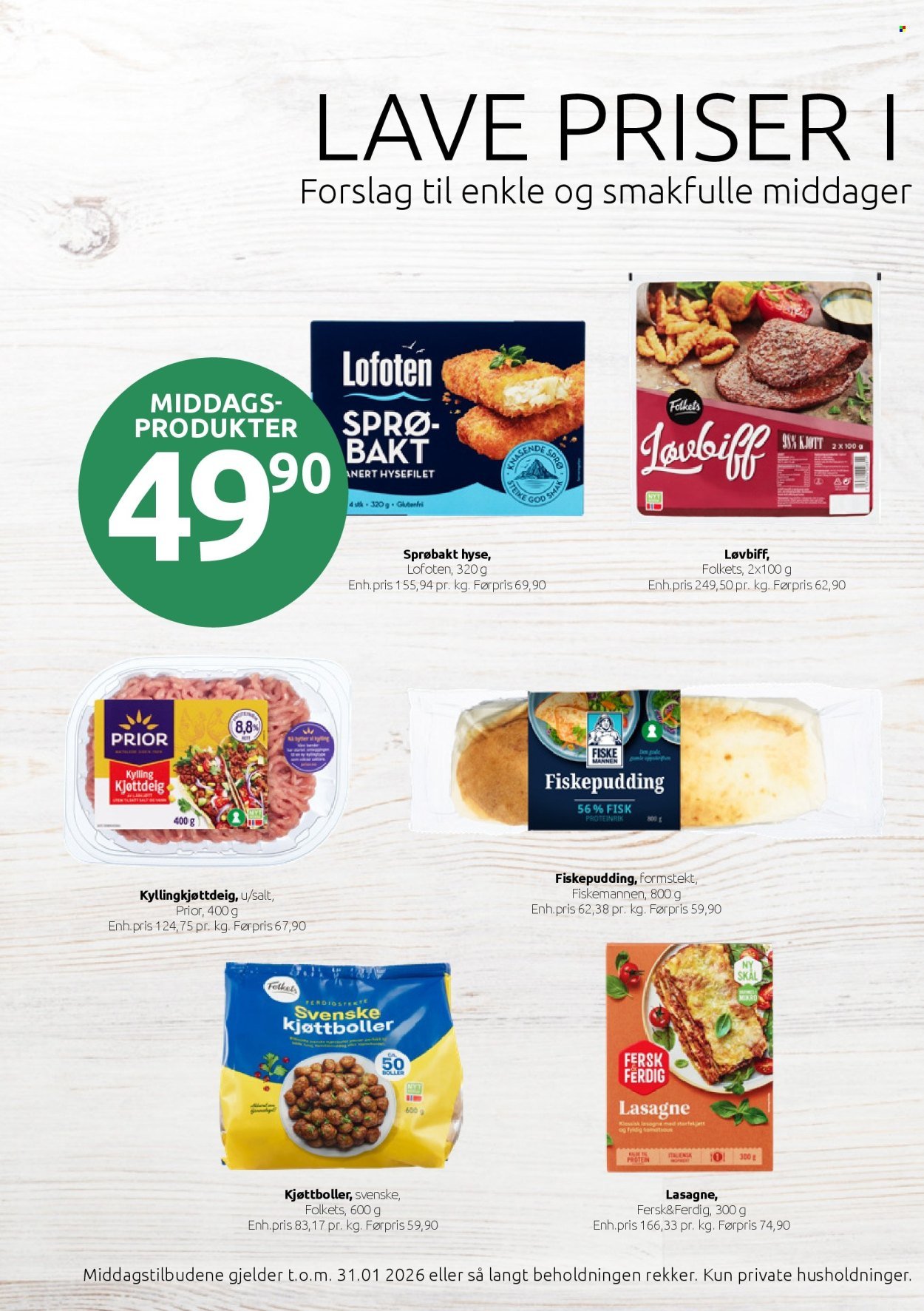 JOKER kundeavis - Godt til middag januar (2026-01-03 - 2026-01-31)