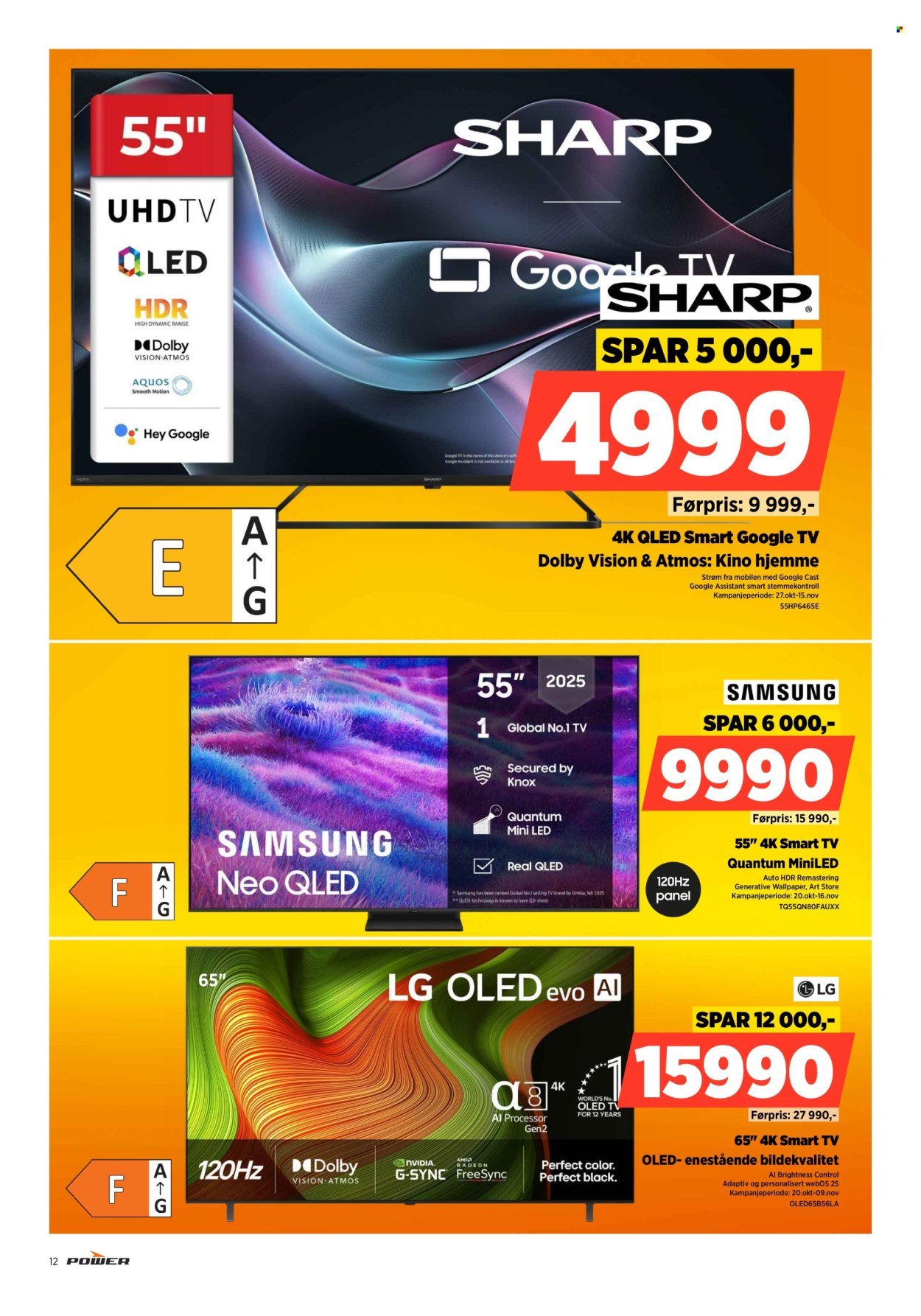 POWER kundeavis - Fra mandag 27. oktober 2025 (2025-10-27 - 2025-11-02)