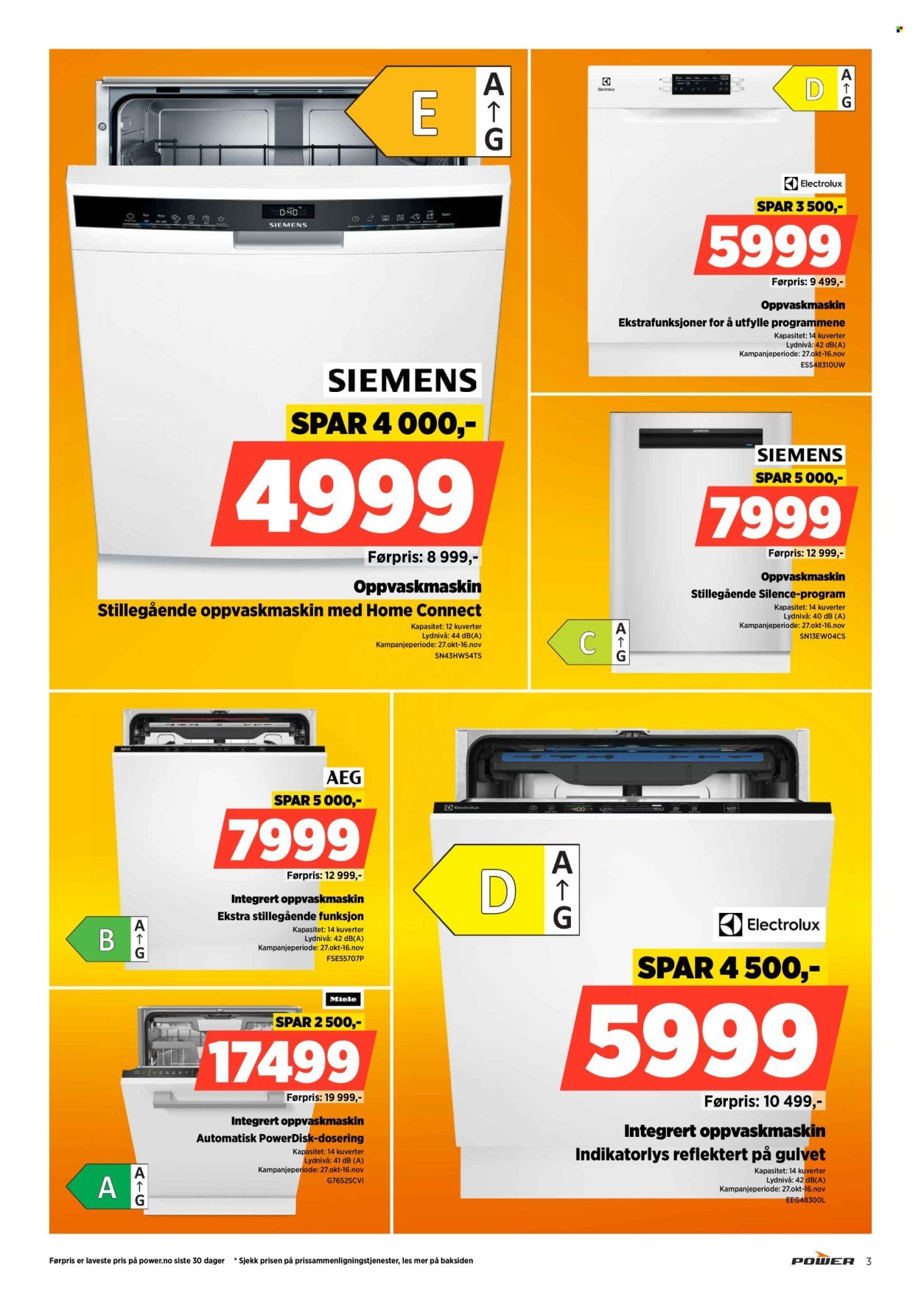 POWER kundeavis - Fra mandag 27. oktober 2025 (2025-10-27 - 2025-11-02)