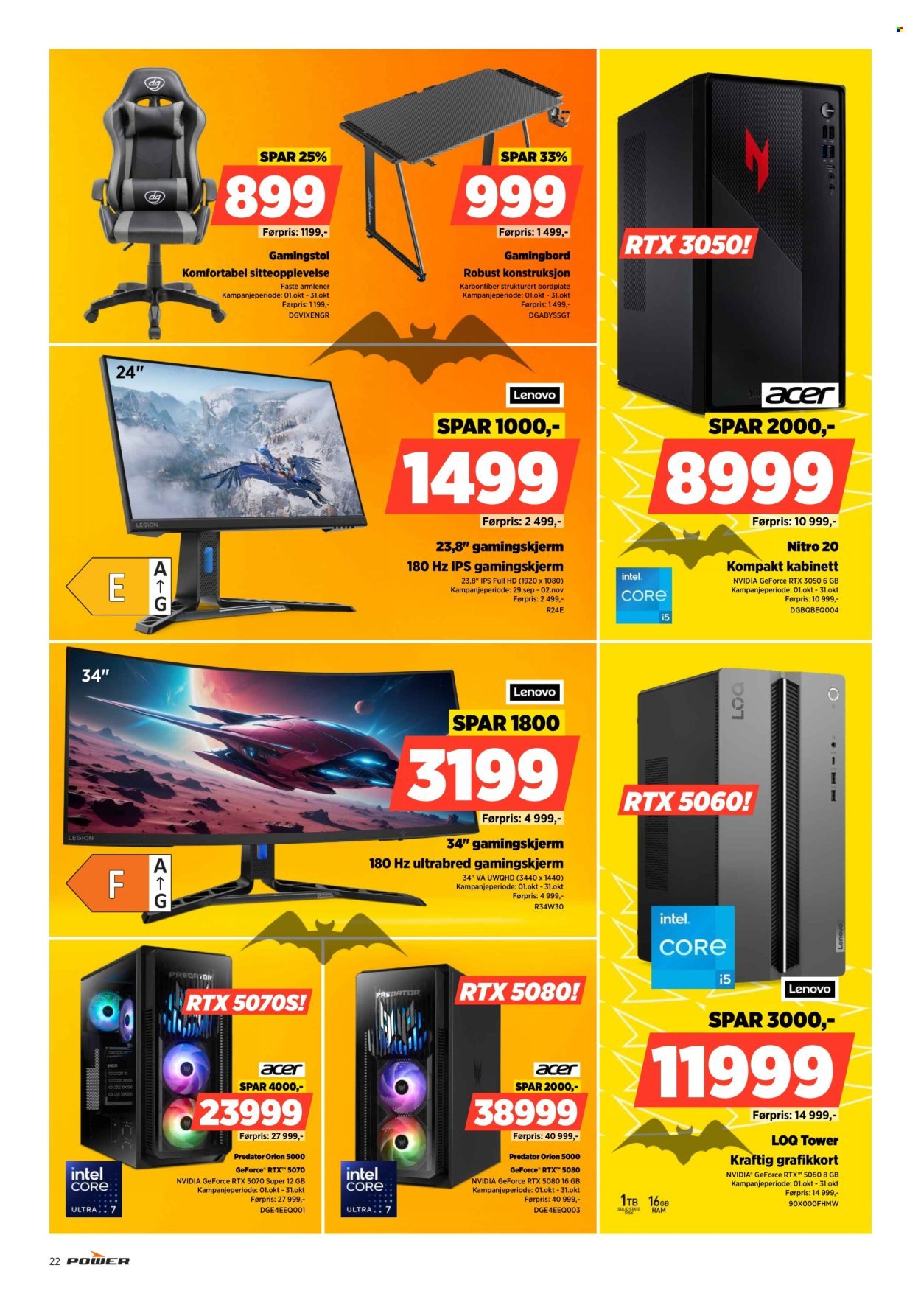 POWER kundeavis - Fra mandag 27. oktober 2025 (2025-10-27 - 2025-11-02)