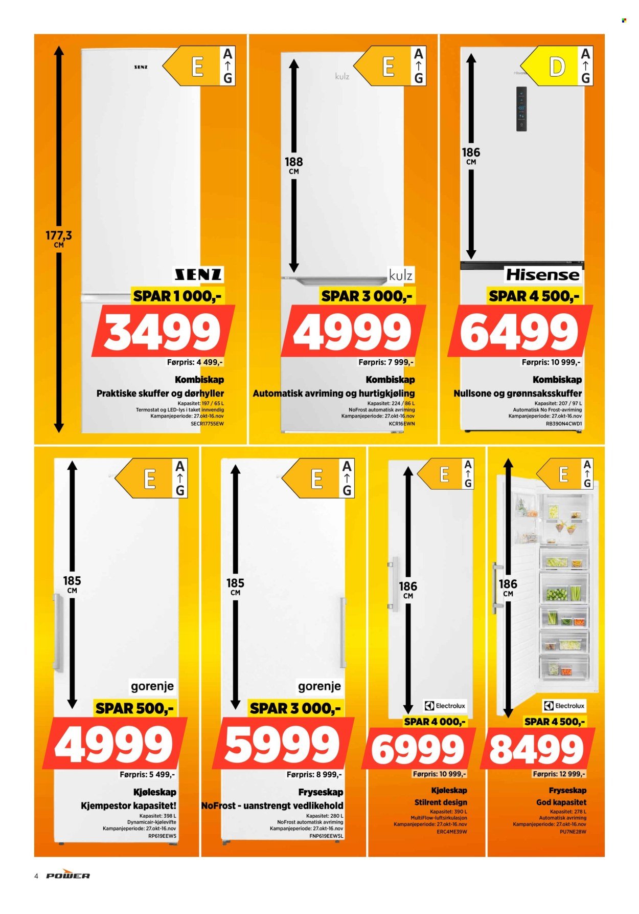 POWER kundeavis - Fra mandag 27. oktober 2025 (2025-10-27 - 2025-11-02)