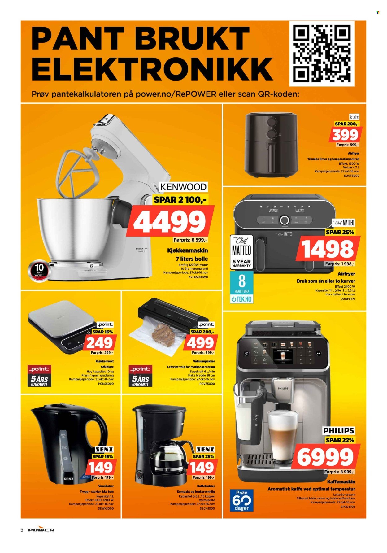POWER kundeavis - Fra mandag 27. oktober 2025 (2025-10-27 - 2025-11-02)