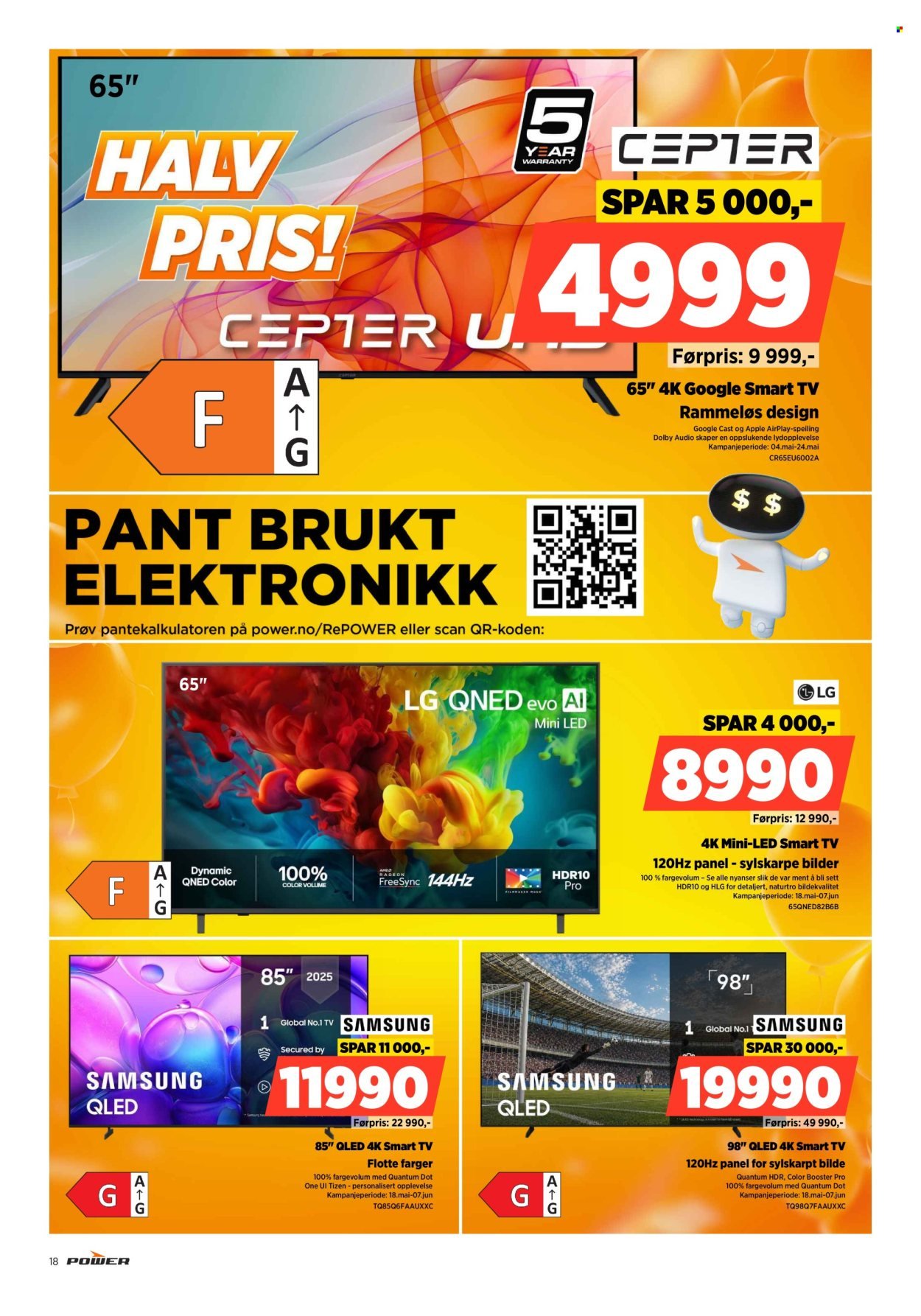 POWER kundeavis - Fra mandag 18. mai 2026 (2026-05-18 - 2026-05-24)