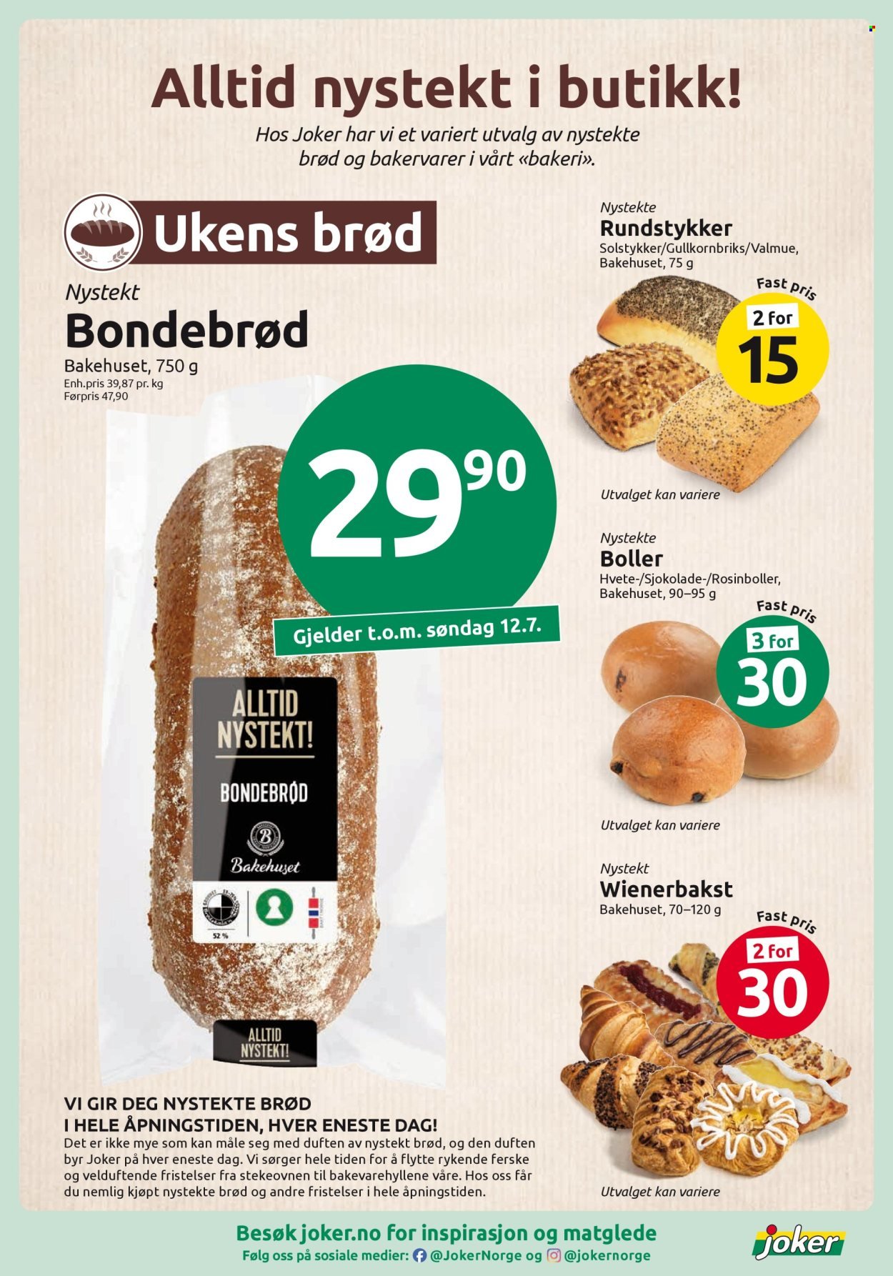 JOKER kundeavis - Fra søndag 12. juli 2026