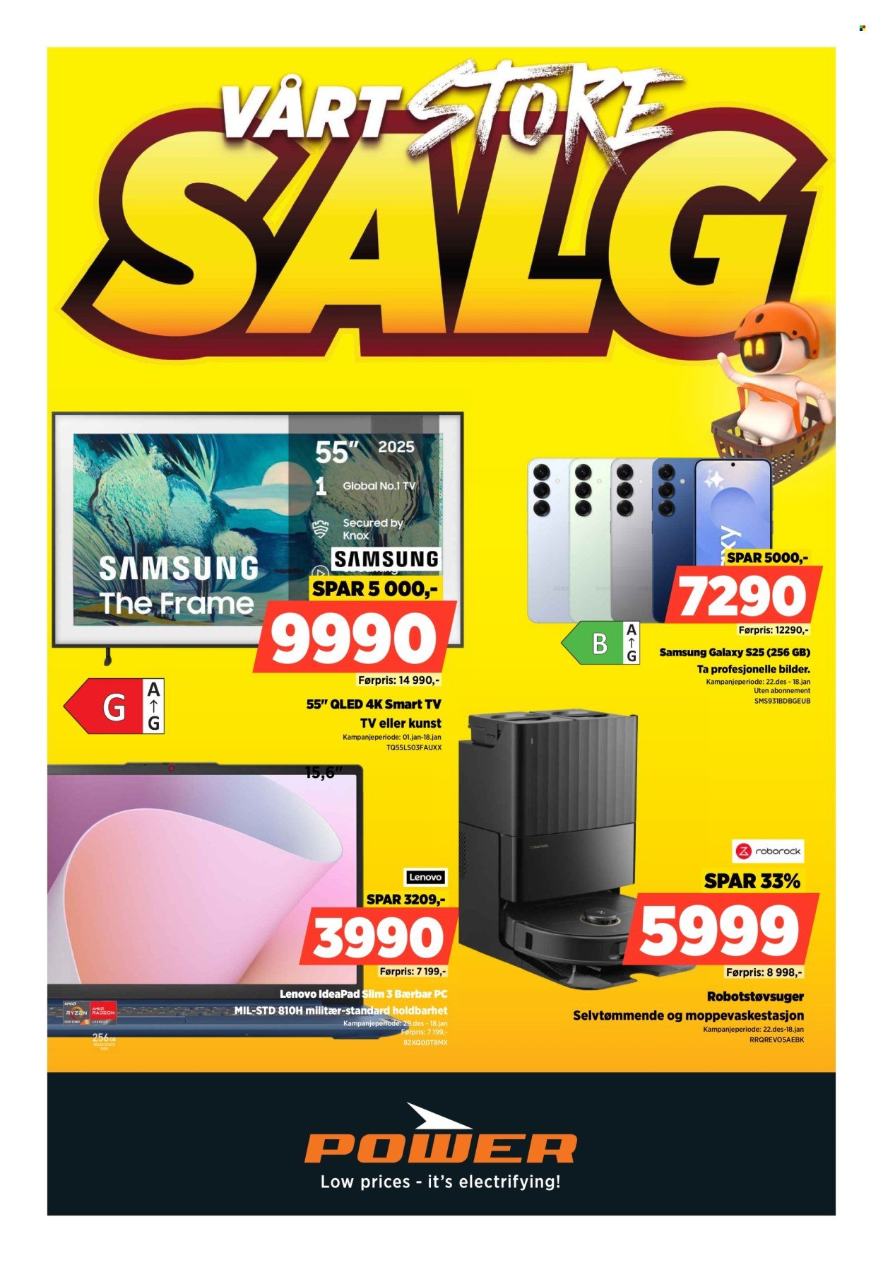 POWER kundeavis - Fra torsdag 1. januar 2026 (2026-01-01 - 2026-01-04)