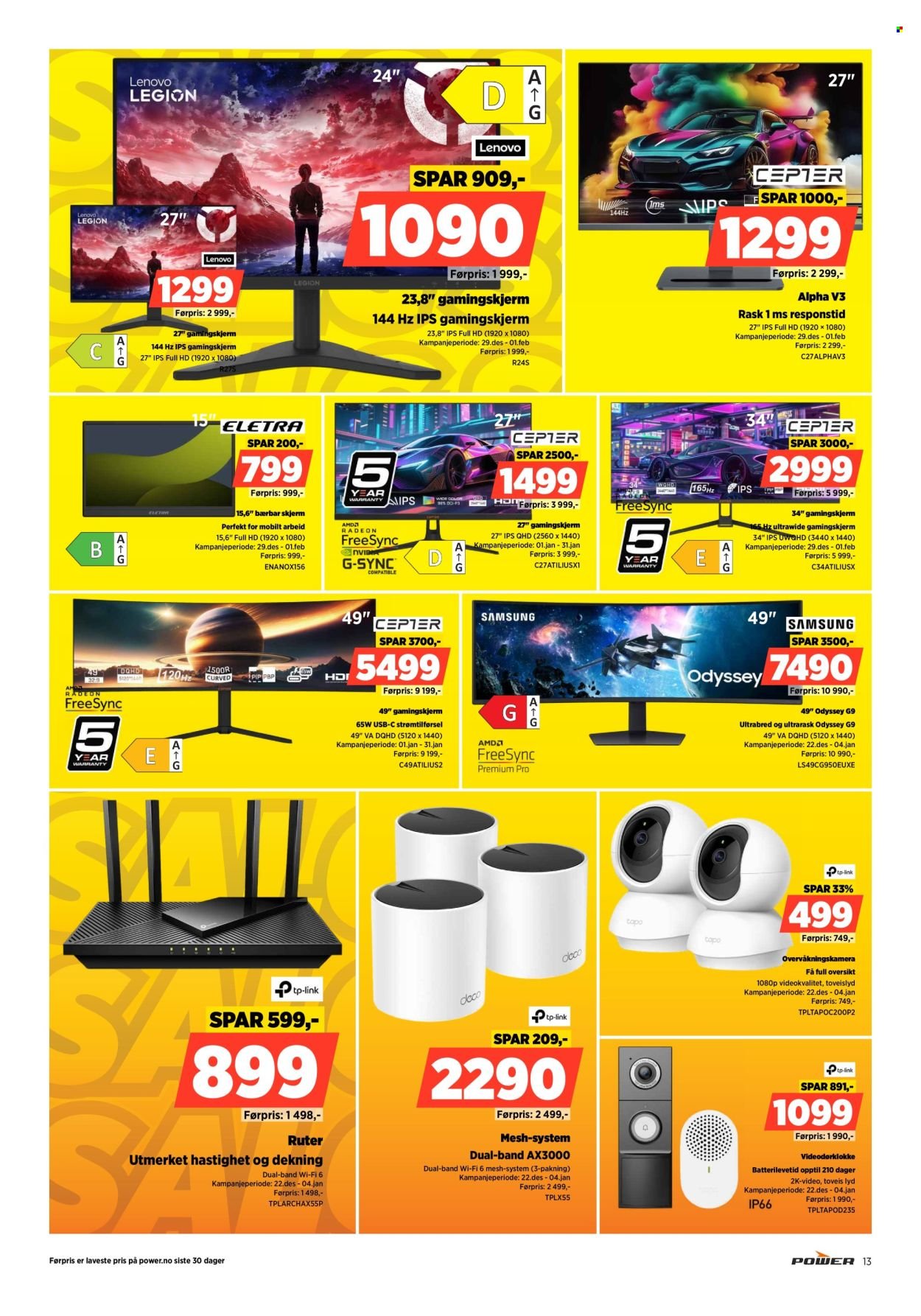 POWER kundeavis - Fra torsdag 1. januar 2026 (2026-01-01 - 2026-01-04)