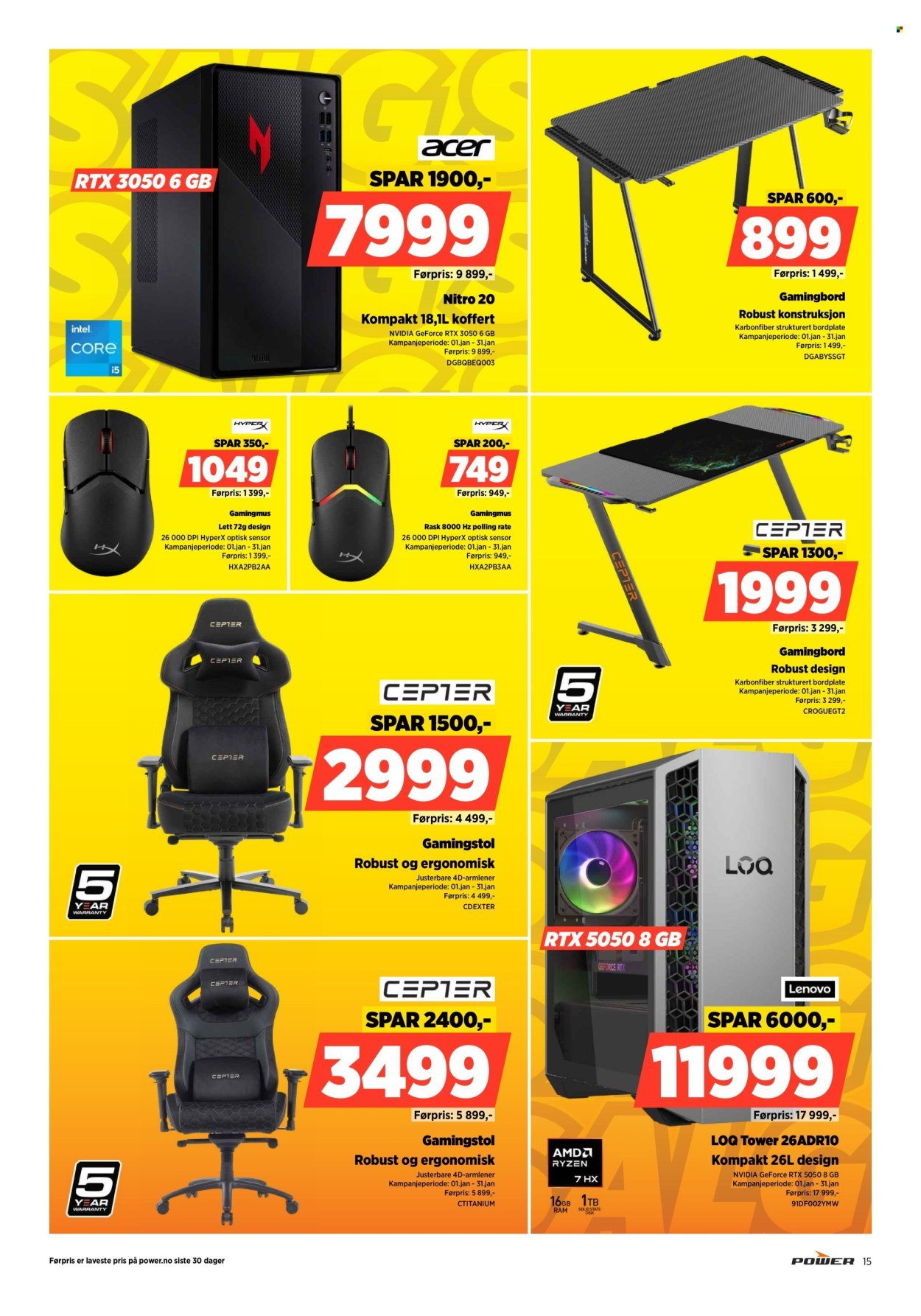 POWER kundeavis - Fra torsdag 1. januar 2026 (2026-01-01 - 2026-01-04)