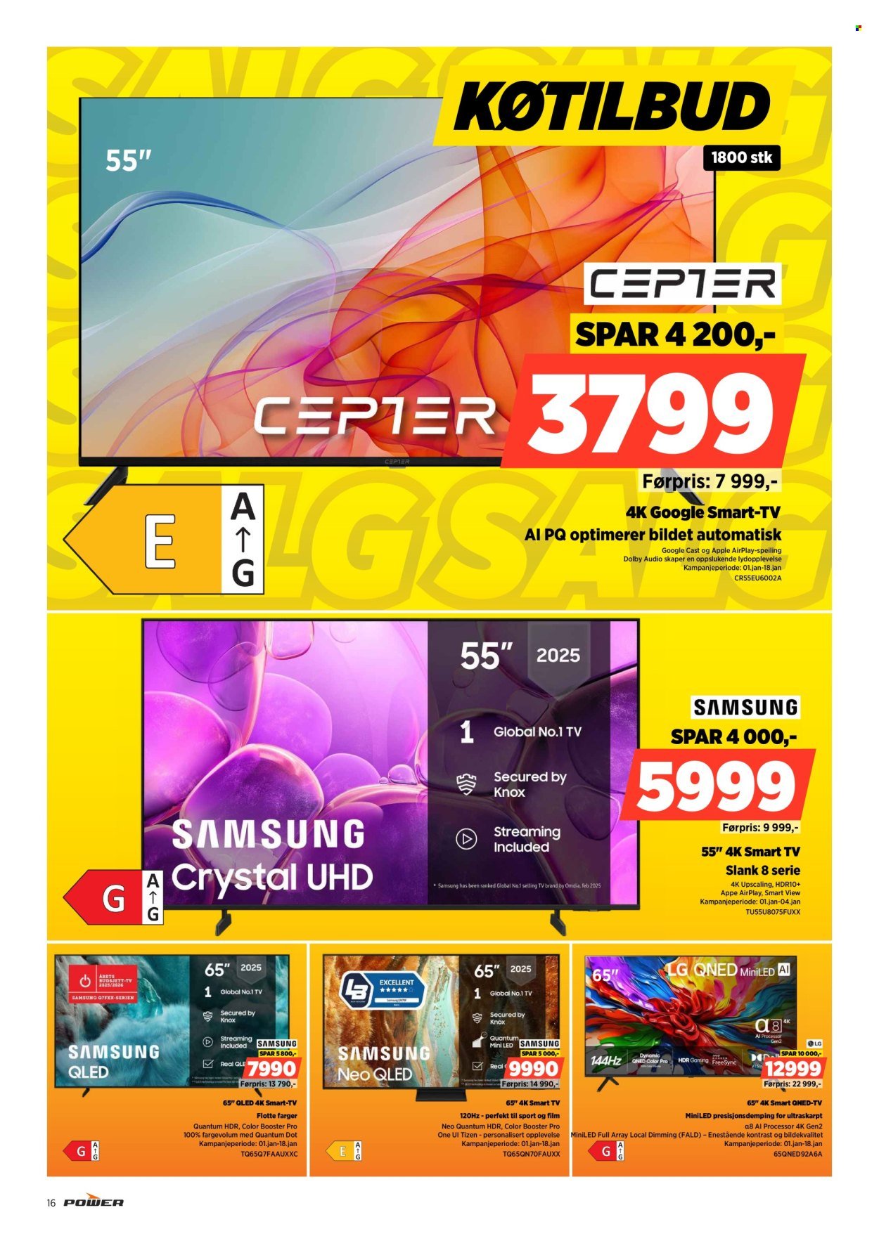 POWER kundeavis - Fra torsdag 1. januar 2026 (2026-01-01 - 2026-01-04)