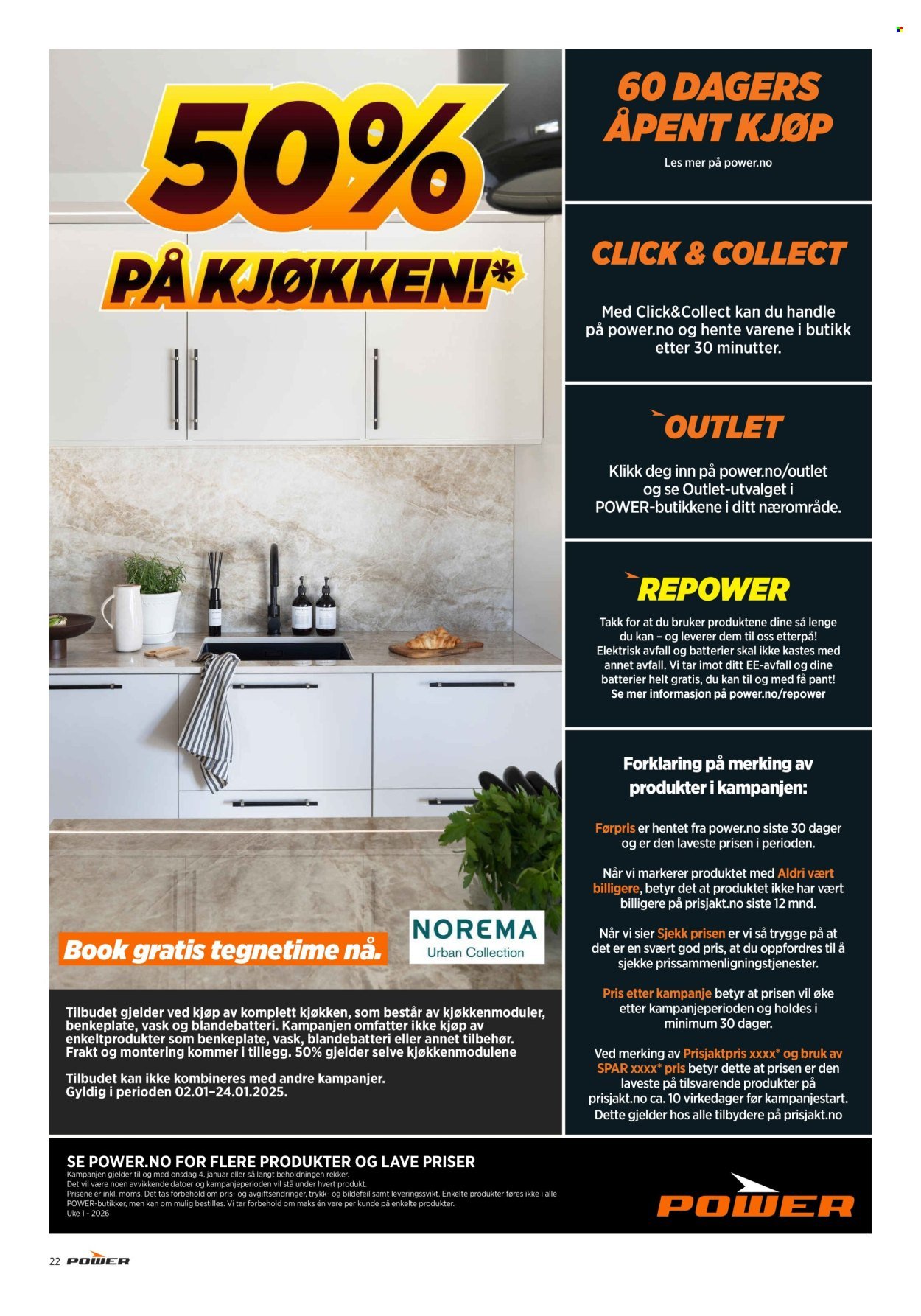 POWER kundeavis - Fra torsdag 1. januar 2026 (2026-01-01 - 2026-01-04)