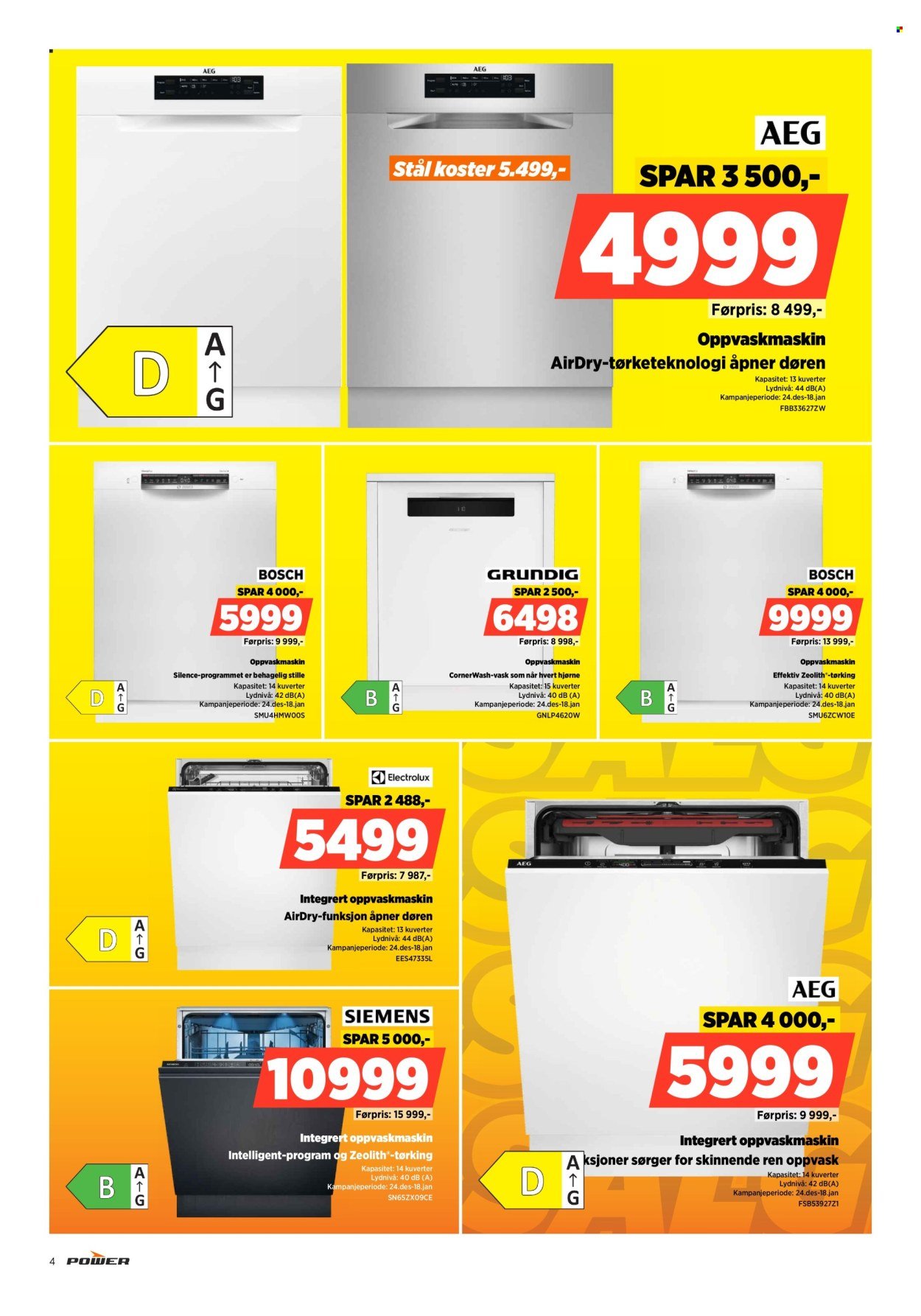 POWER kundeavis - Fra torsdag 1. januar 2026 (2026-01-01 - 2026-01-04)
