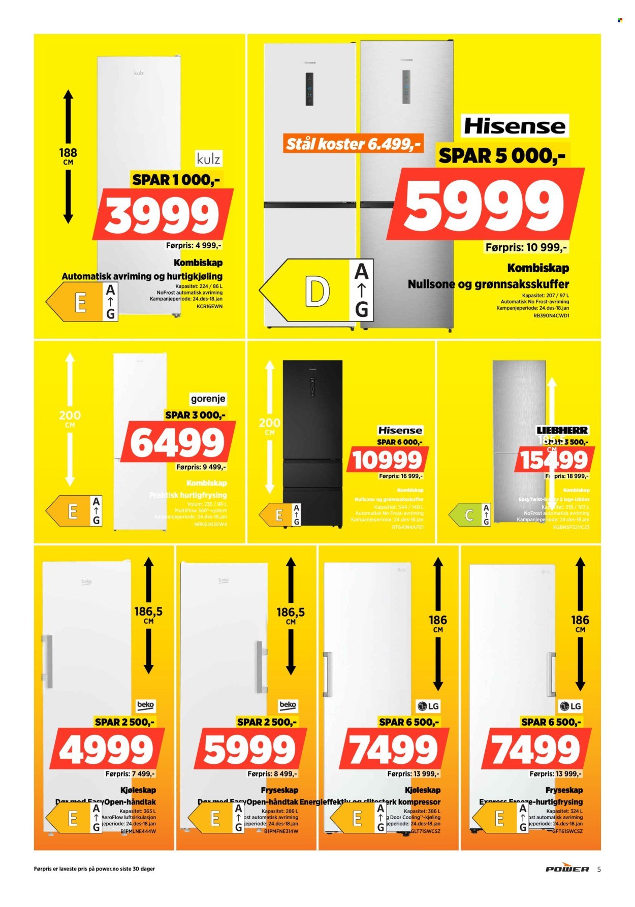 POWER kundeavis - Fra torsdag 1. januar 2026 (2026-01-01 - 2026-01-04)