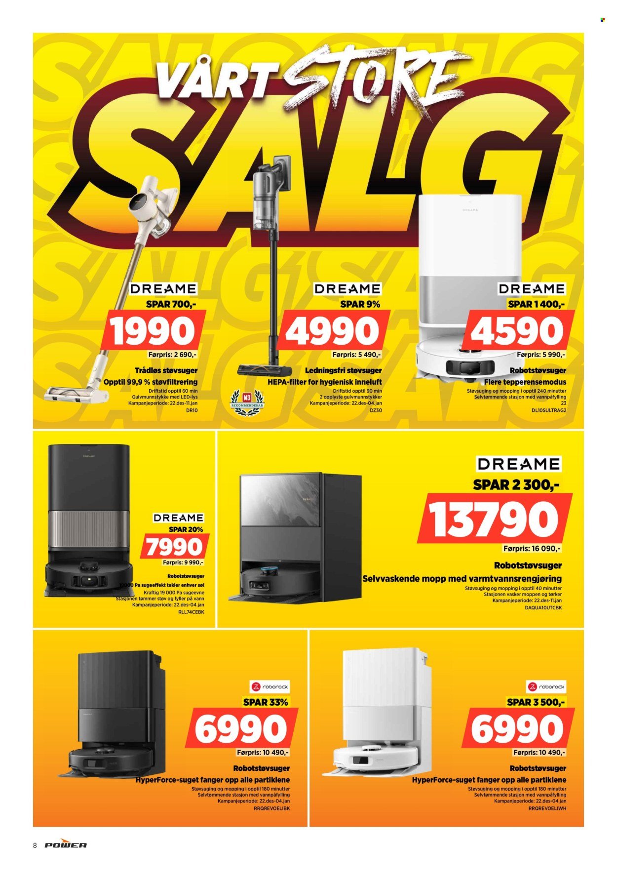 POWER kundeavis - Fra torsdag 1. januar 2026 (2026-01-01 - 2026-01-04)