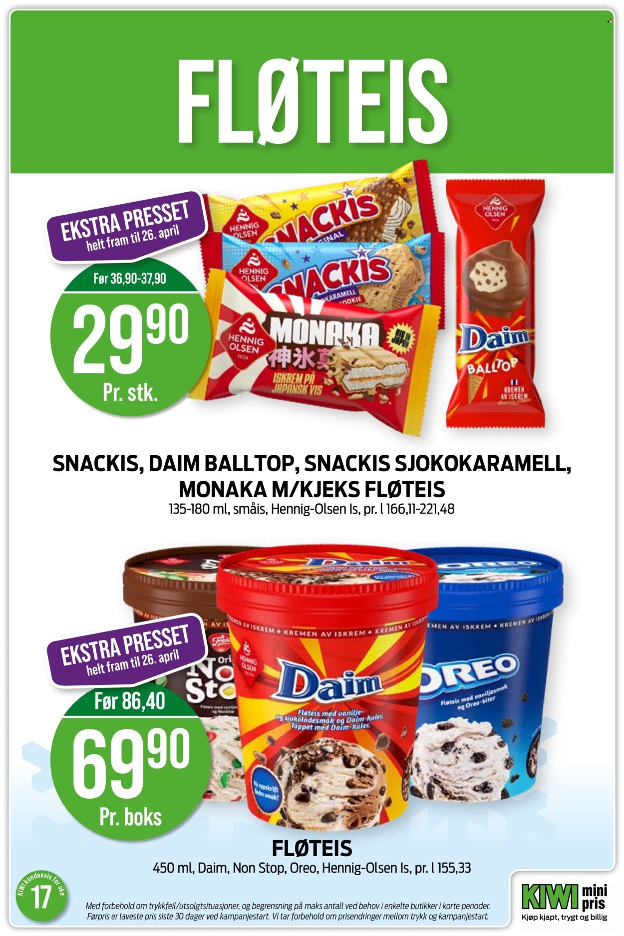 KIWI kundeavis - Fra mandag 20. april 2026 (2026-04-20 - 2026-04-26)