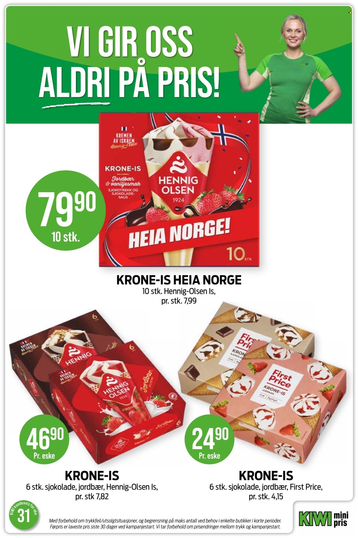 KIWI kundeavis - Fra mandag 27. juli 2026