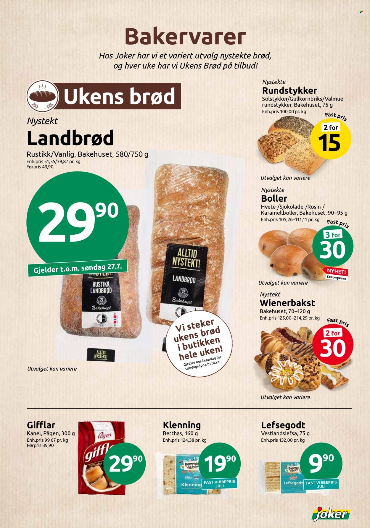 JOKER kundeavis - Fra tirsdag 22. juli 2025 (2025-07-22 - 2025-07-26)