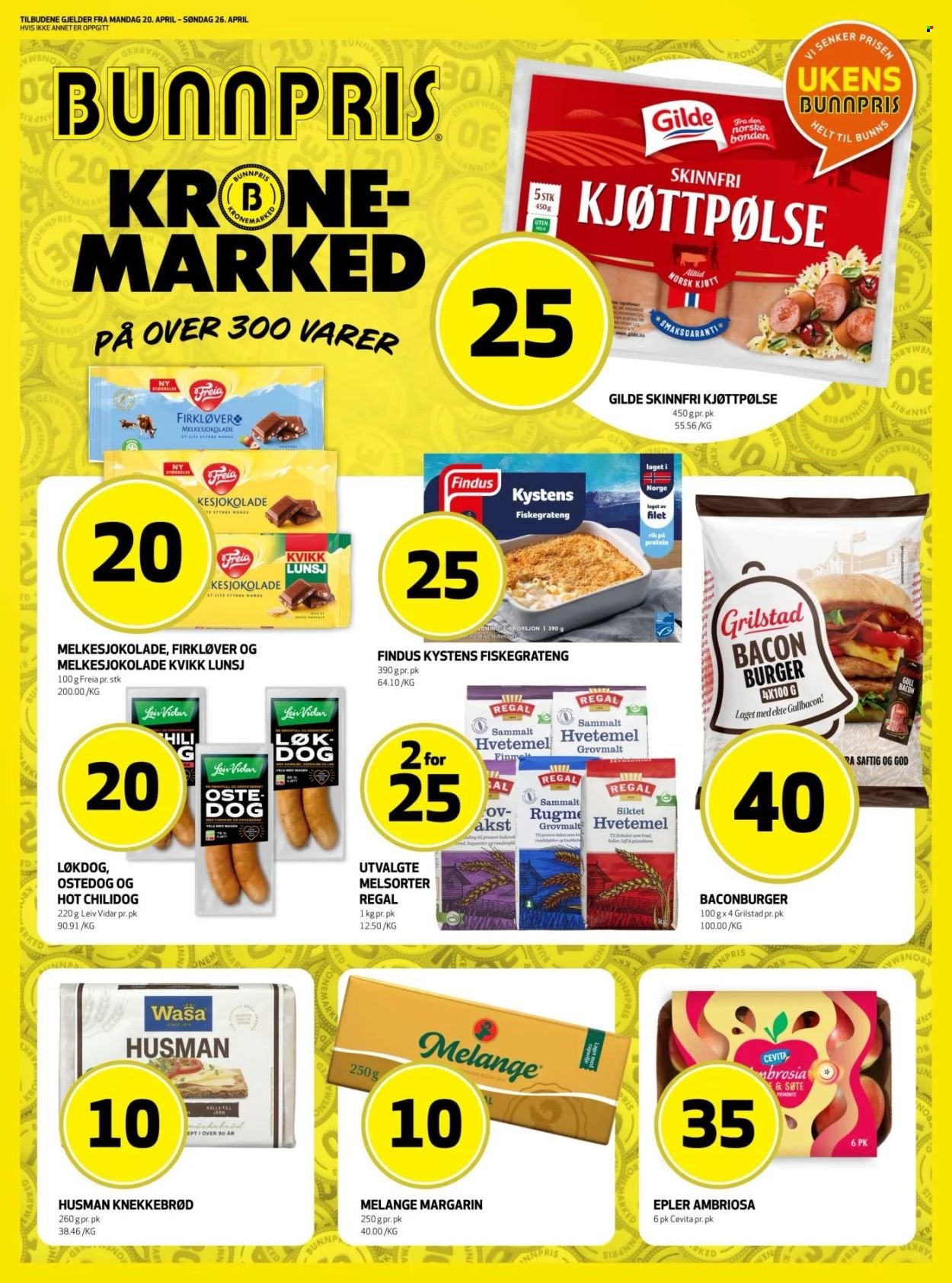 BUNNPRIS kundeavis - Uke 17 (2026-04-20 - 2026-04-26)