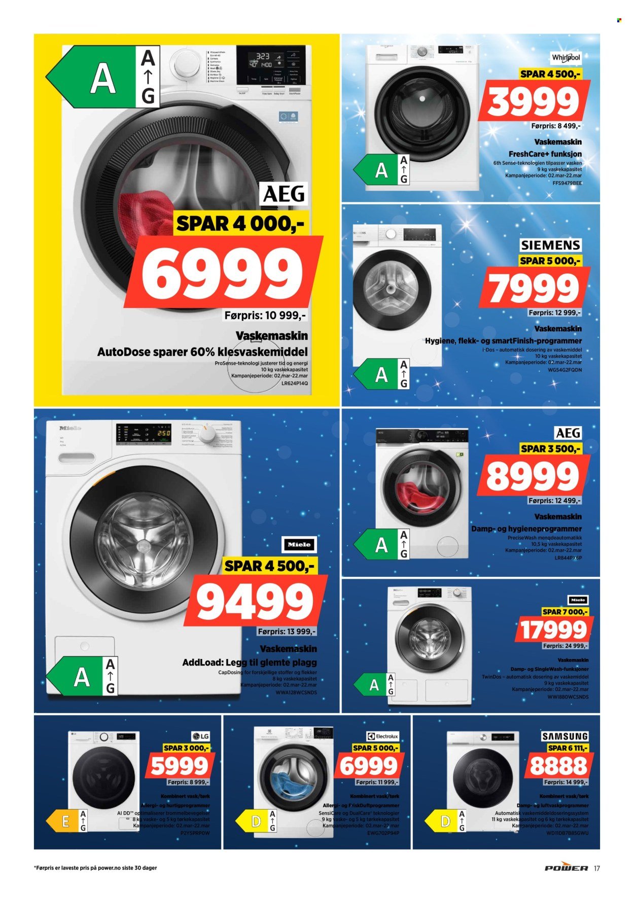 POWER kundeavis - Fra mandag 16. mars 2026 (2026-03-16 - 2026-03-22)