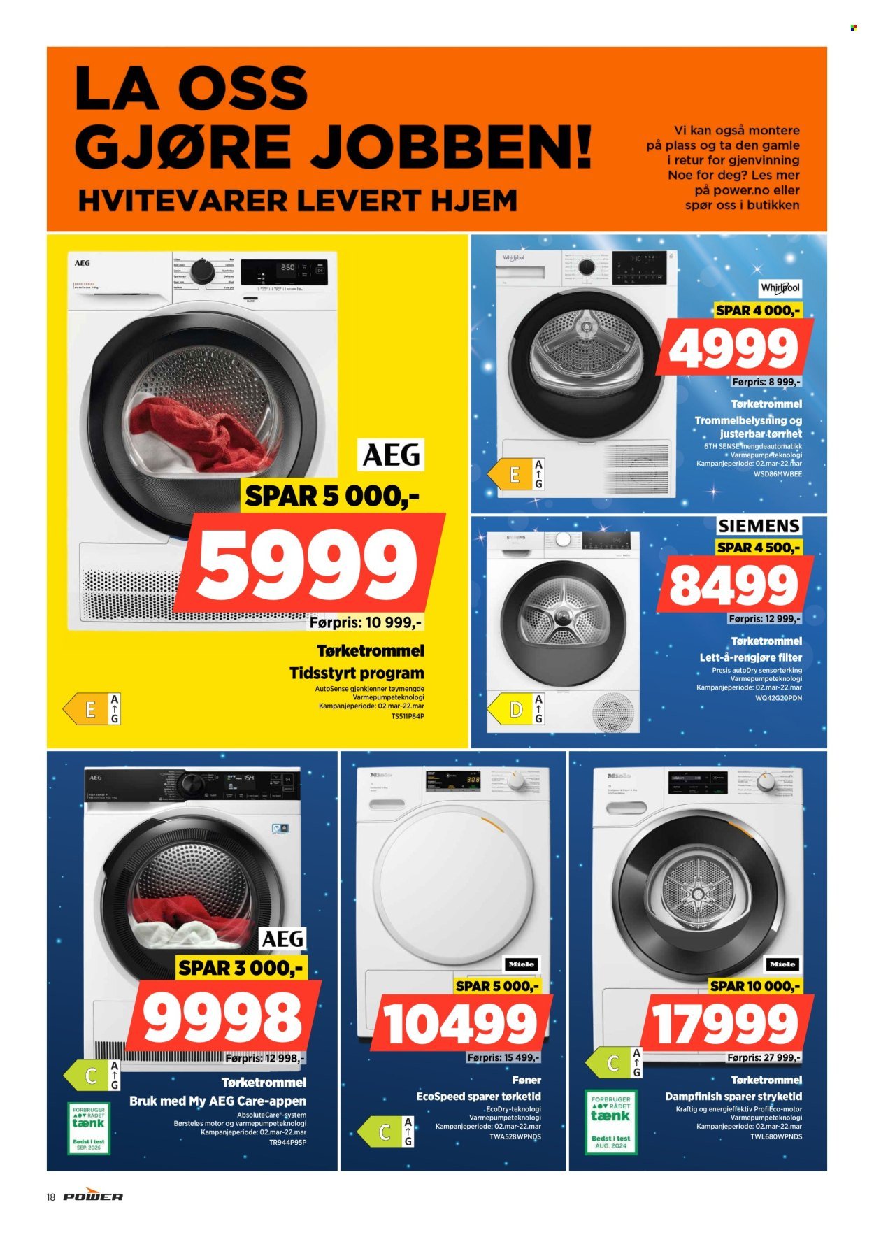 POWER kundeavis - Fra mandag 16. mars 2026 (2026-03-16 - 2026-03-22)