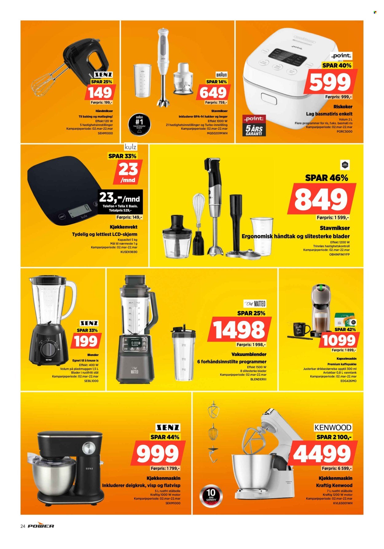 POWER kundeavis - Fra mandag 16. mars 2026 (2026-03-16 - 2026-03-22)