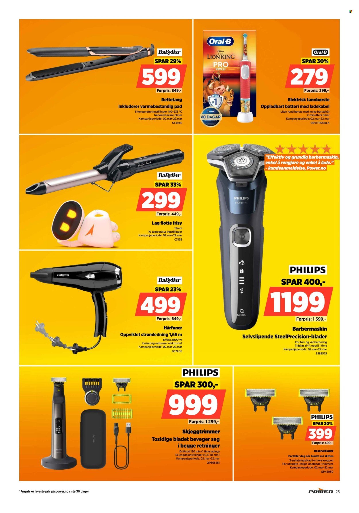 POWER kundeavis - Fra mandag 16. mars 2026 (2026-03-16 - 2026-03-22)