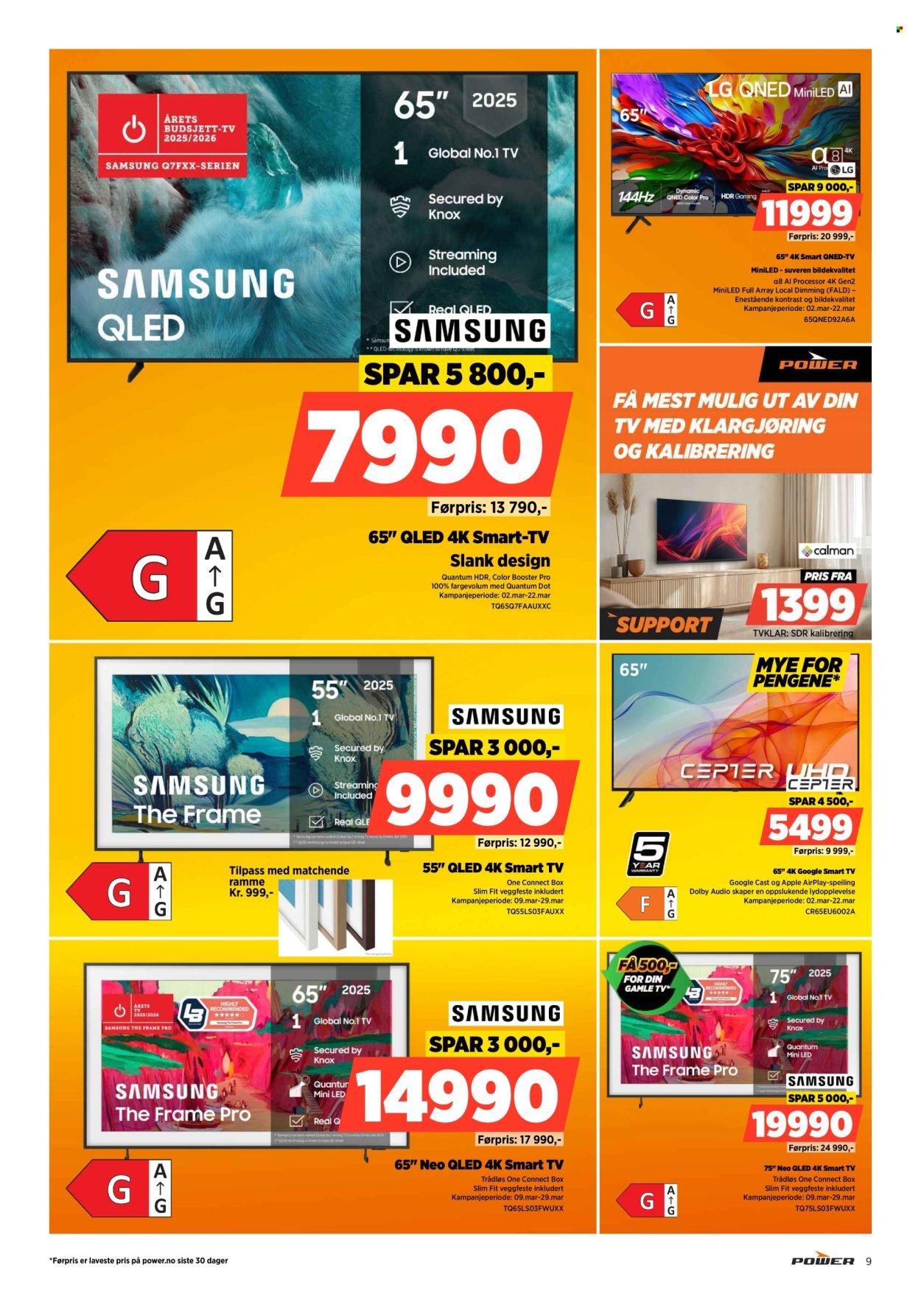 POWER kundeavis - Fra mandag 16. mars 2026 (2026-03-16 - 2026-03-22)