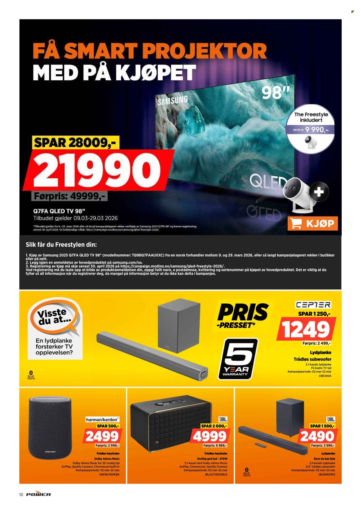 POWER kundeavis - Fra mandag 16. mars 2026 (2026-03-16 - 2026-03-22)