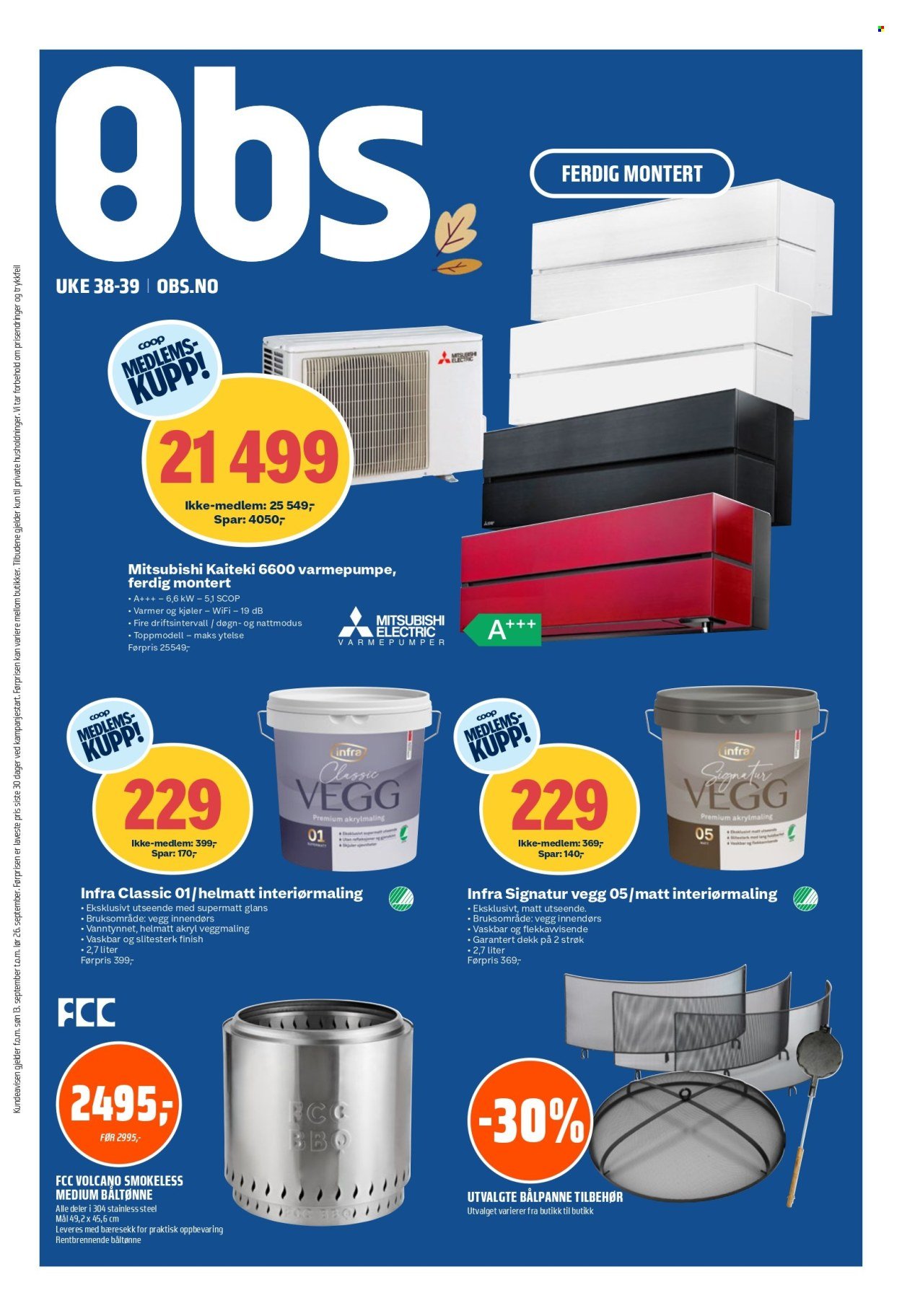 COOP OBS kundeavis - Fra søndag 13. september 2026