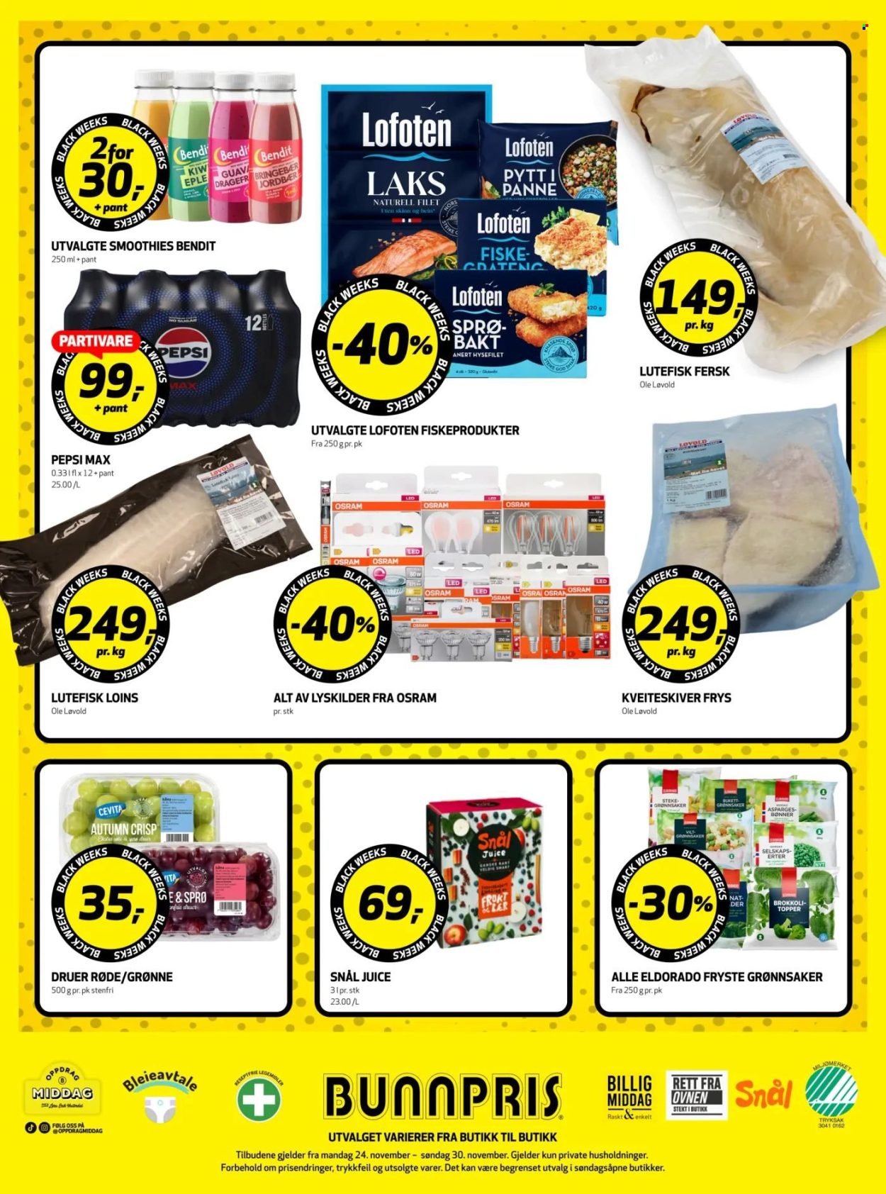 BUNNPRIS kundeavis - Uke 48 (2025-11-24 - 2025-11-30)