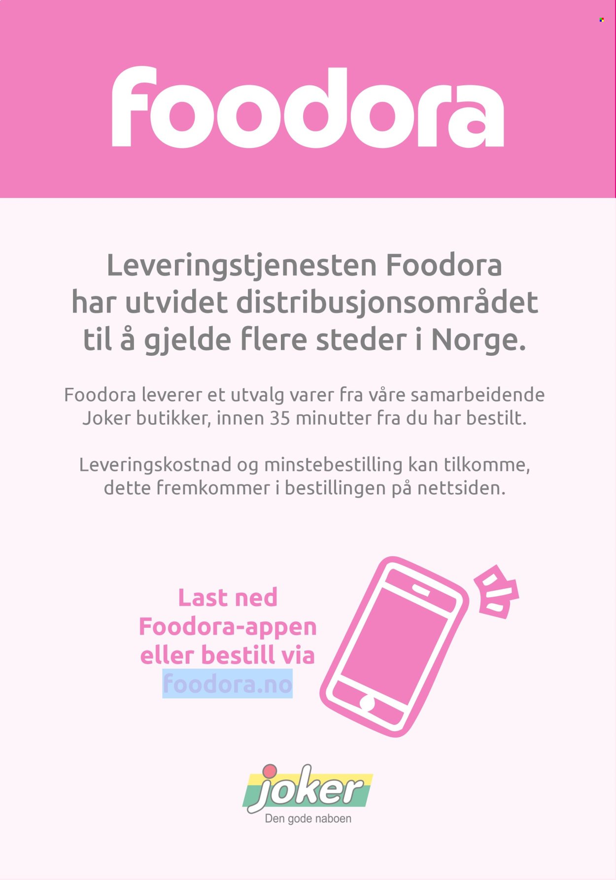 JOKER kundeavis - Fra søndag 13. september 2026