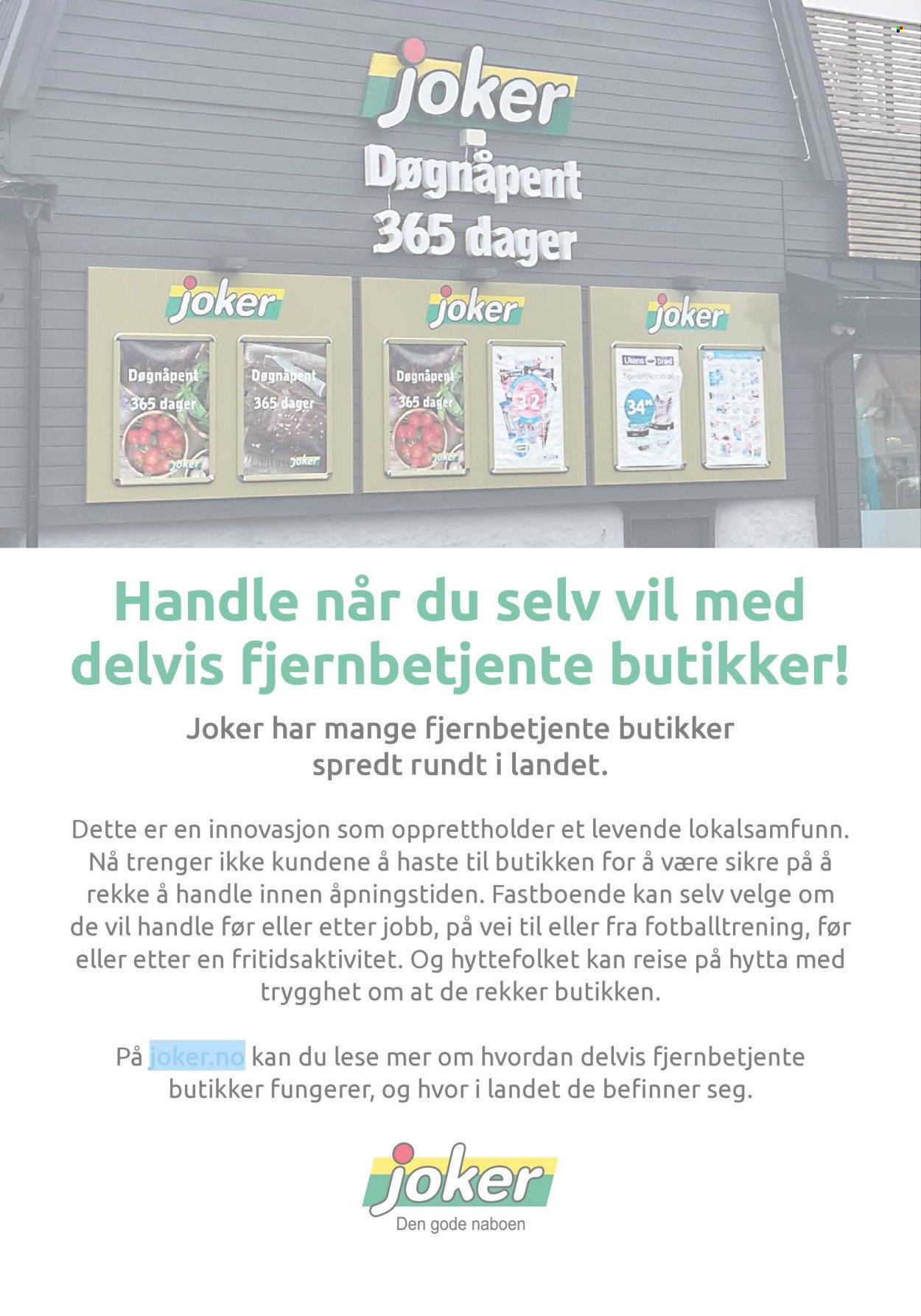 JOKER kundeavis - Fra søndag 13. september 2026