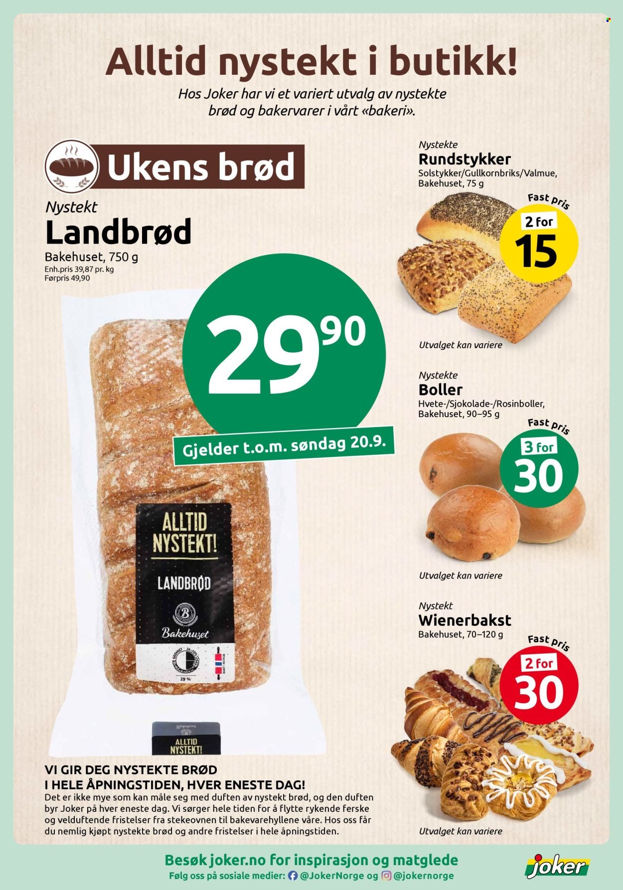 JOKER kundeavis - Fra søndag 13. september 2026