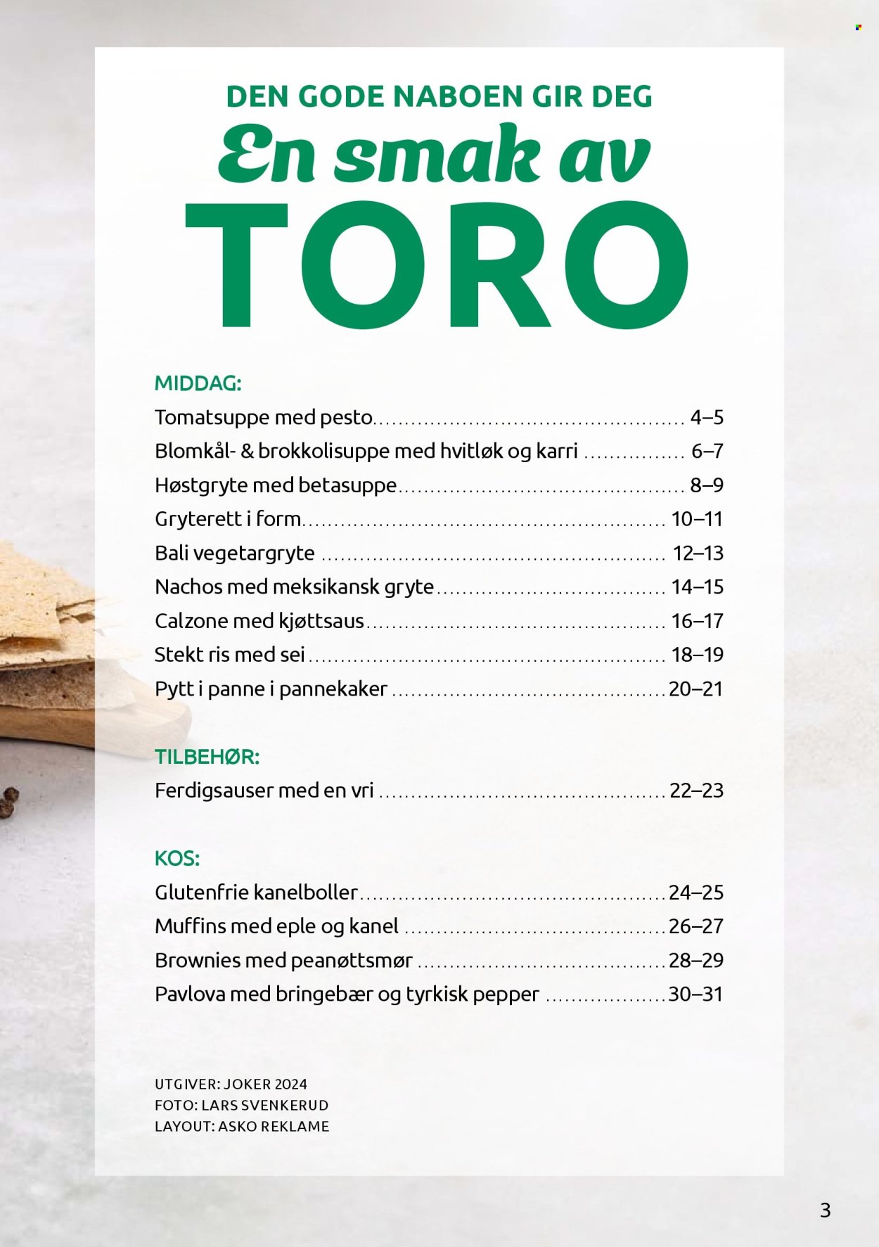 JOKER kundeavis - TORO - kjempegodt nok! (2025-08-31)